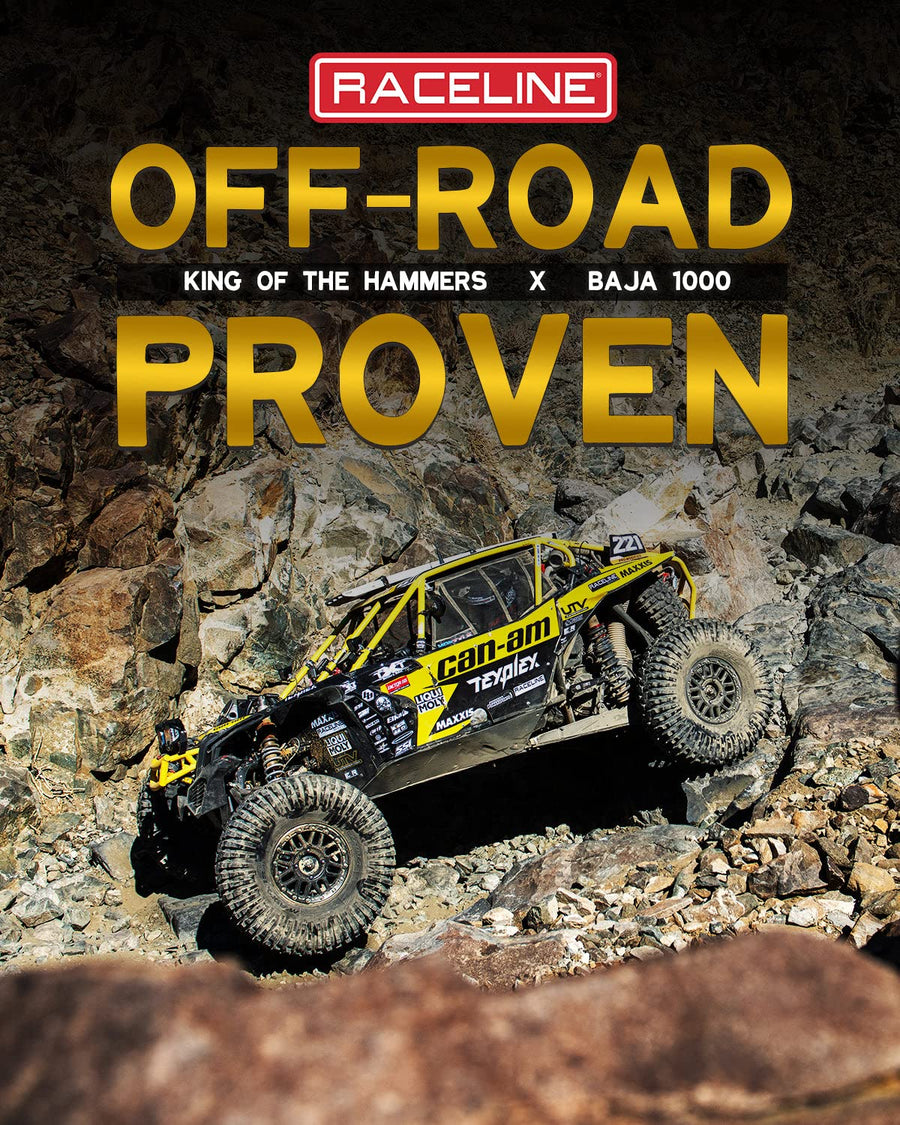 Raceline A77 MAMBA Wheels UTV/ATV Black Machined Finish 9x8" 4x110", -34.5 mm offset/(3.14"B/S)