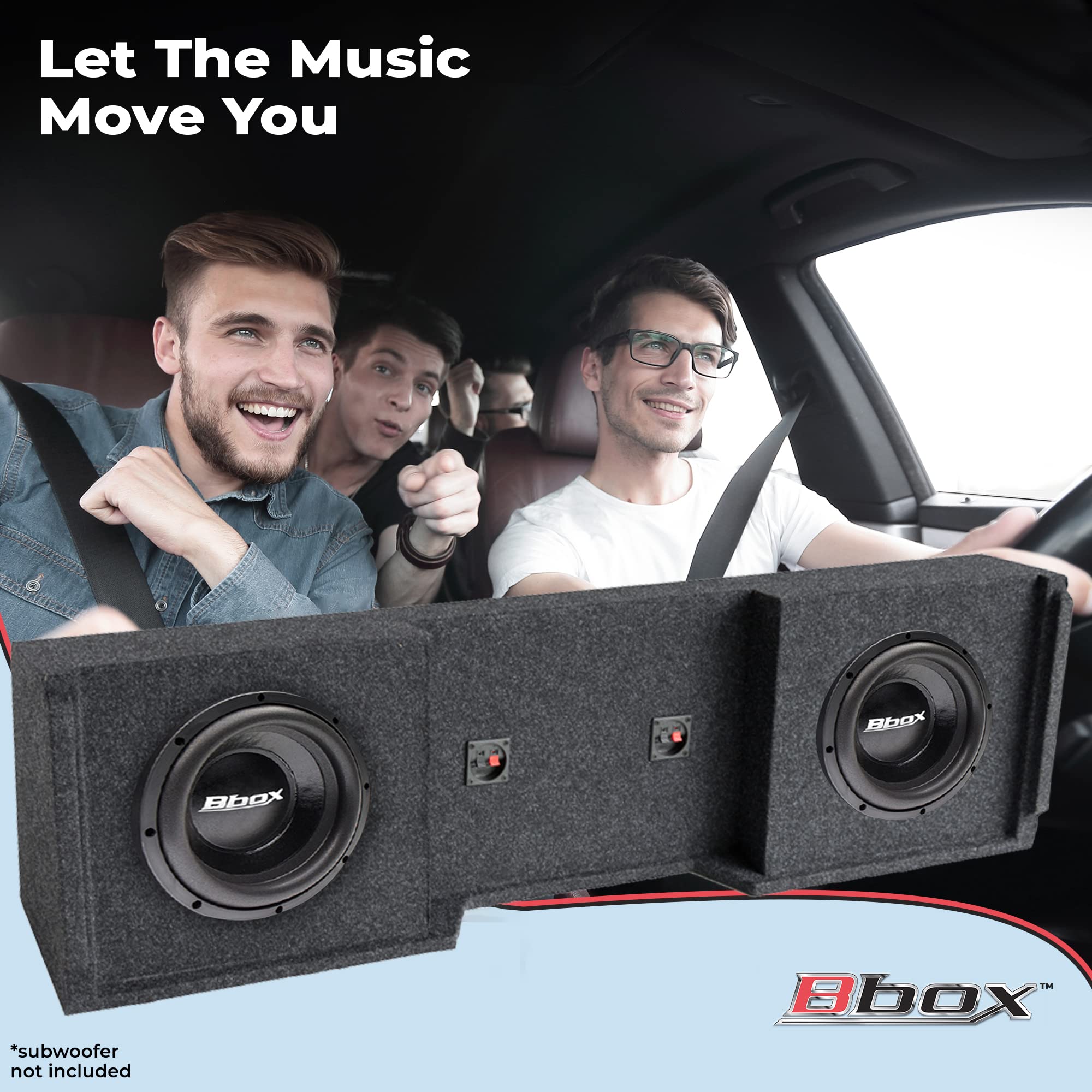 SUBWOOFER Boxes ATREND A152-12CP B Box Series (12inch Dual Down-FIRE)