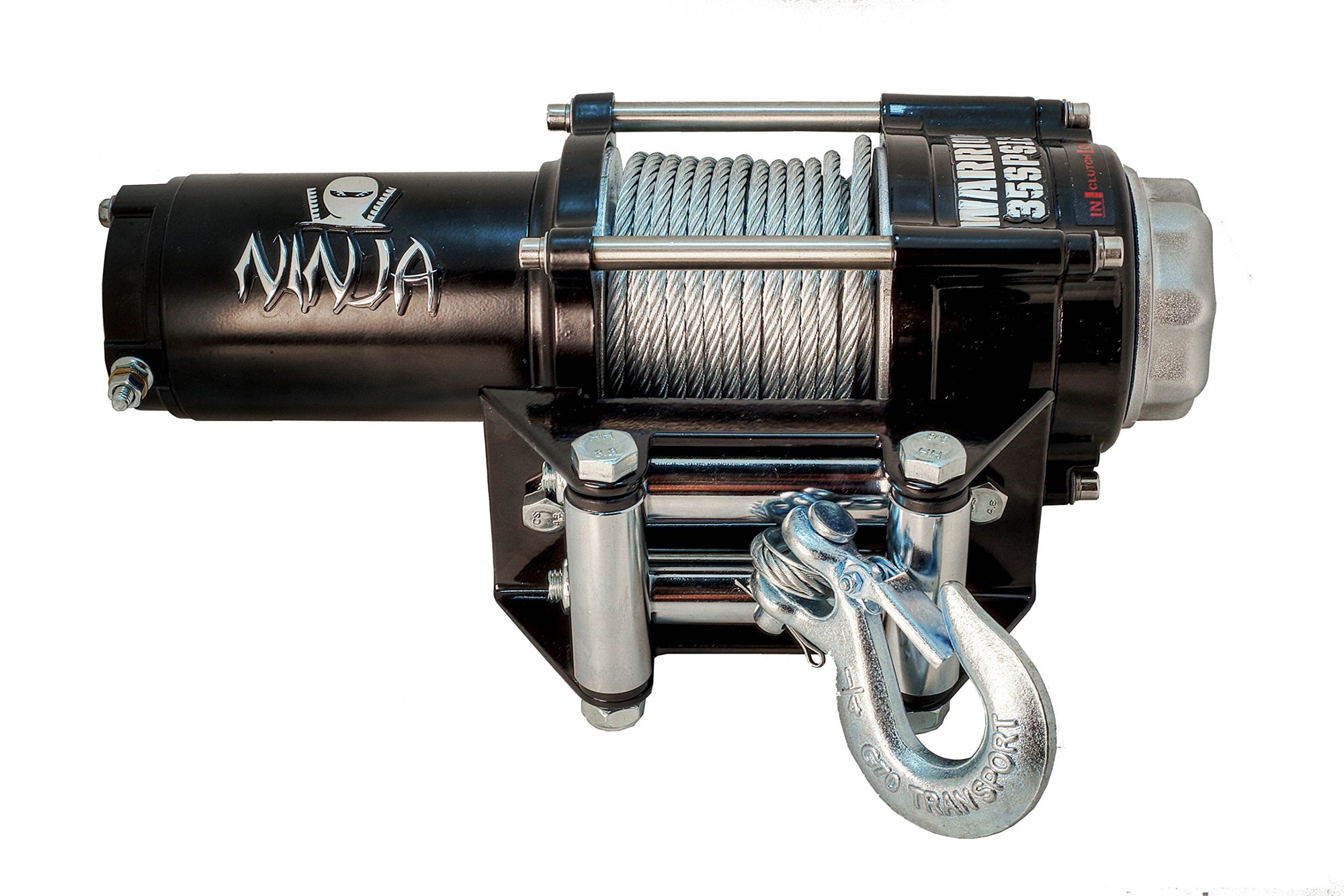 Ninja DK2 Warrior Winches C2500N ATV/UTV Electric Winch with Steel Cable - 2,500 lbs Rated Load Capacity