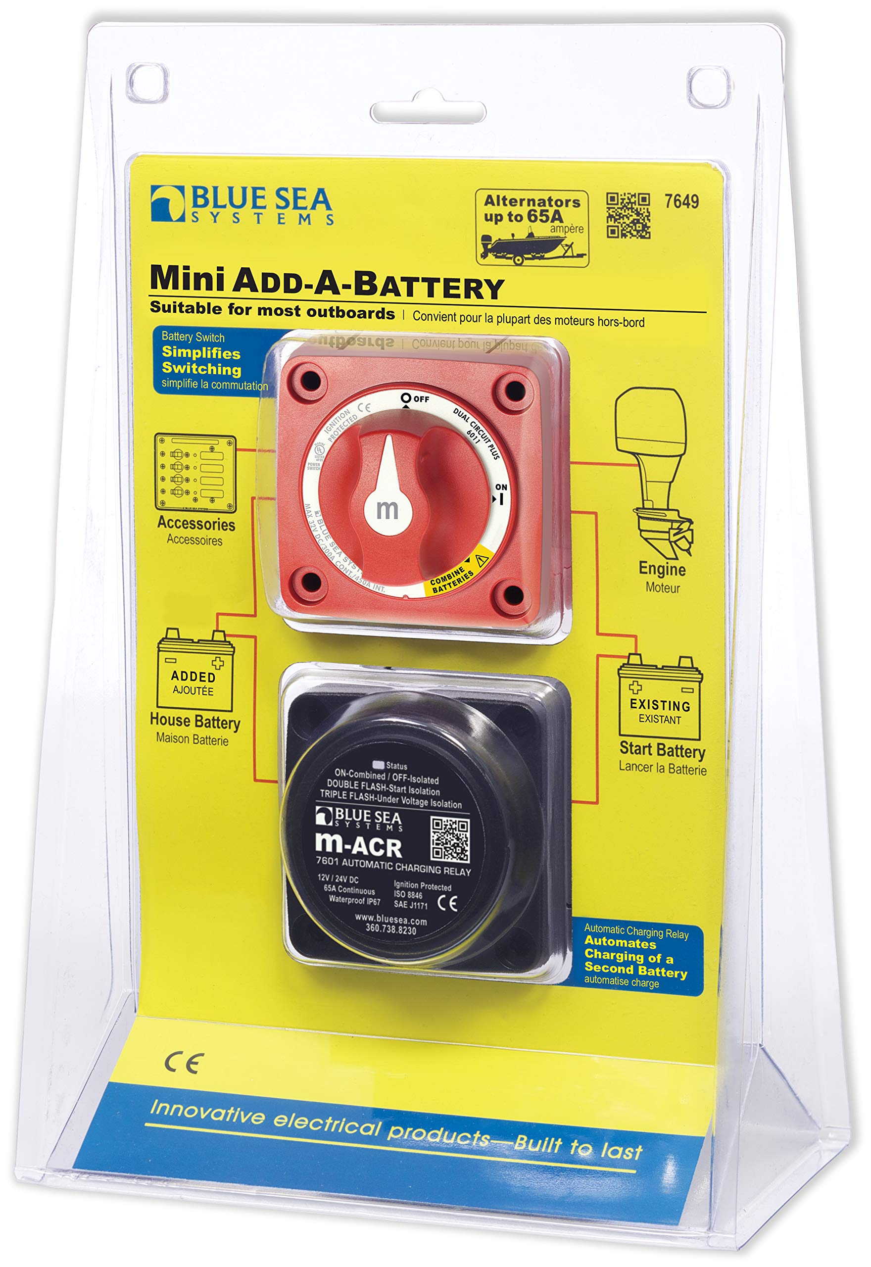 7649-BSS Blue Sea - Solenoid Add A Battery Mini (10EA)