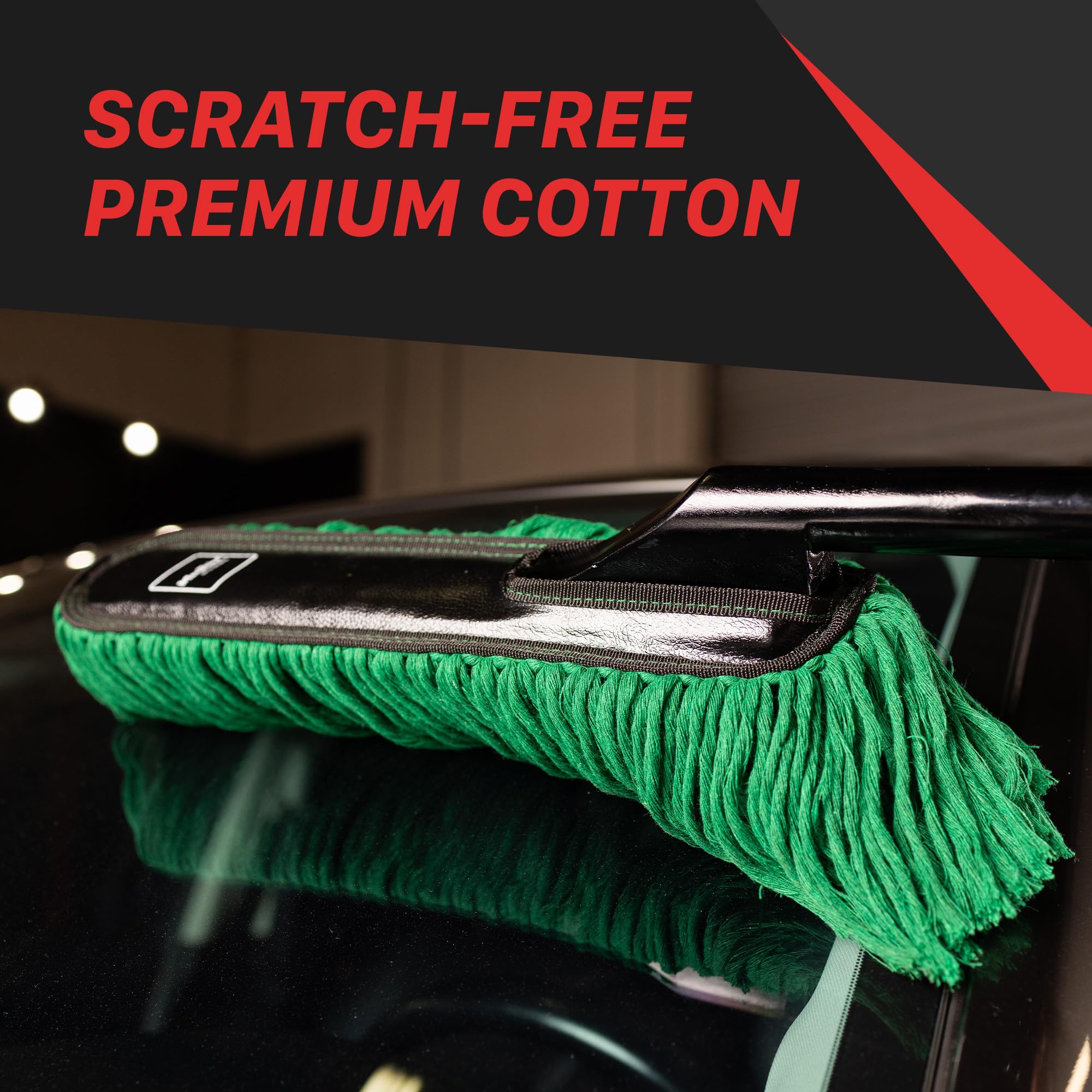 Maxshine Premium Universal Cotton Car Duster – Exterior Auto Dusting Tool – Safe for All Surfaces – Gently Removes Dust, Dirt & Debris – Reusable Detailing Brush for Cars, Trucks & SUVs