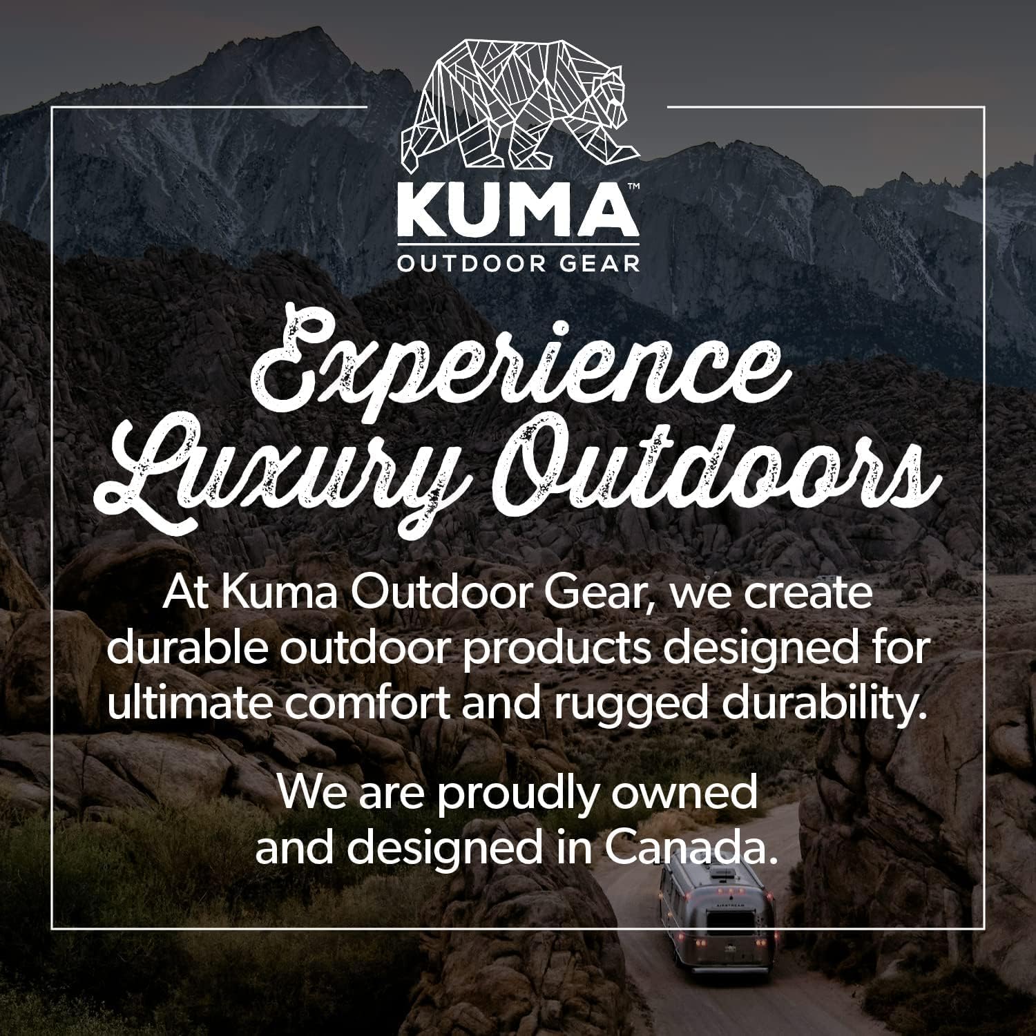 Kuma Switchback Chair Outdoor Gear with Carry Bag, Ultimate Portable Luxury Outdoor Chair for Camping (Red/Black)