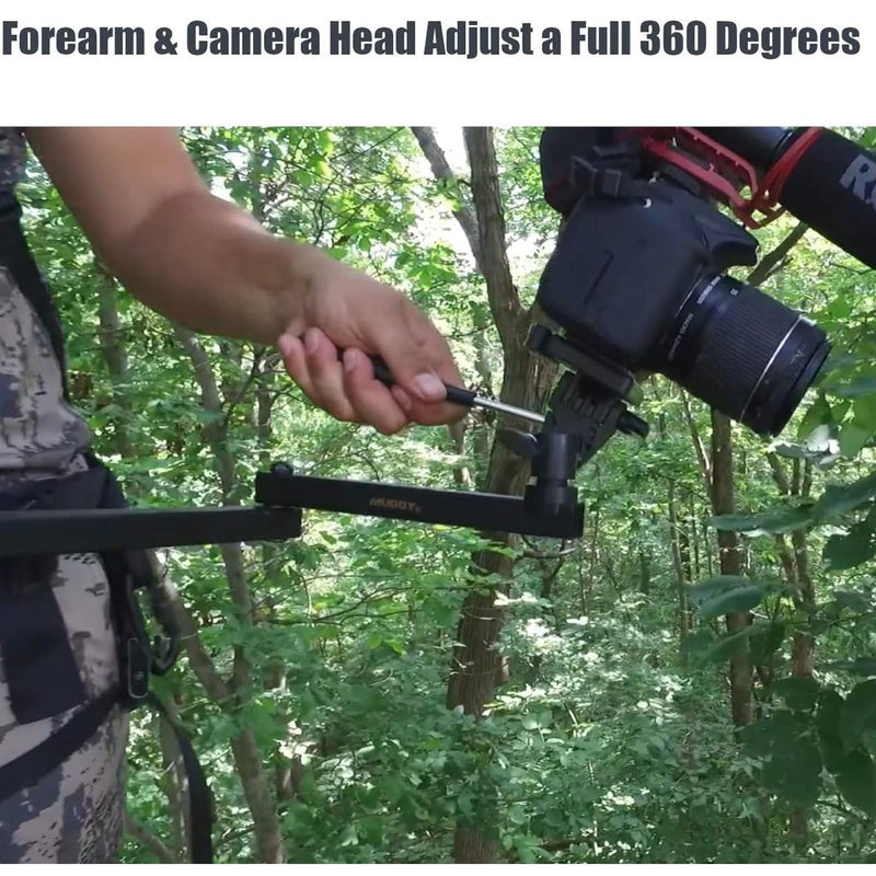 Muddy Trail Camera Basic Arm with Pan Head for Precision Game Cam Positioning