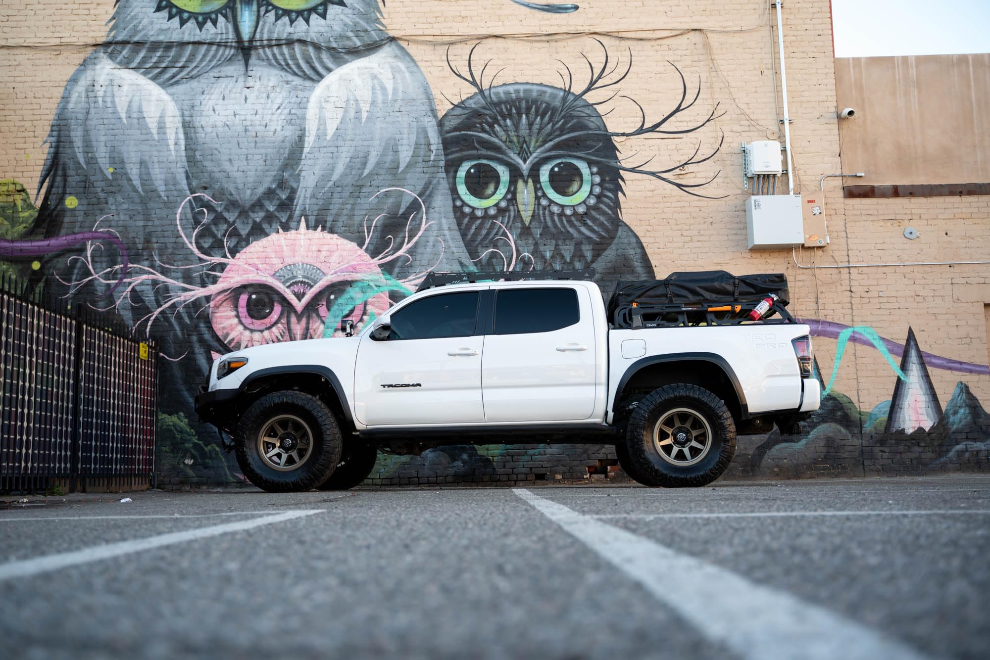 MTO Series DV8 Offroad Mid-Size Truck Bed Rack | Universal | for Mid-Size Trucks | 8” Height Keeps Low Profile for Roof Top Tents | Works with or Without Factory Bed Side Rail Mounts