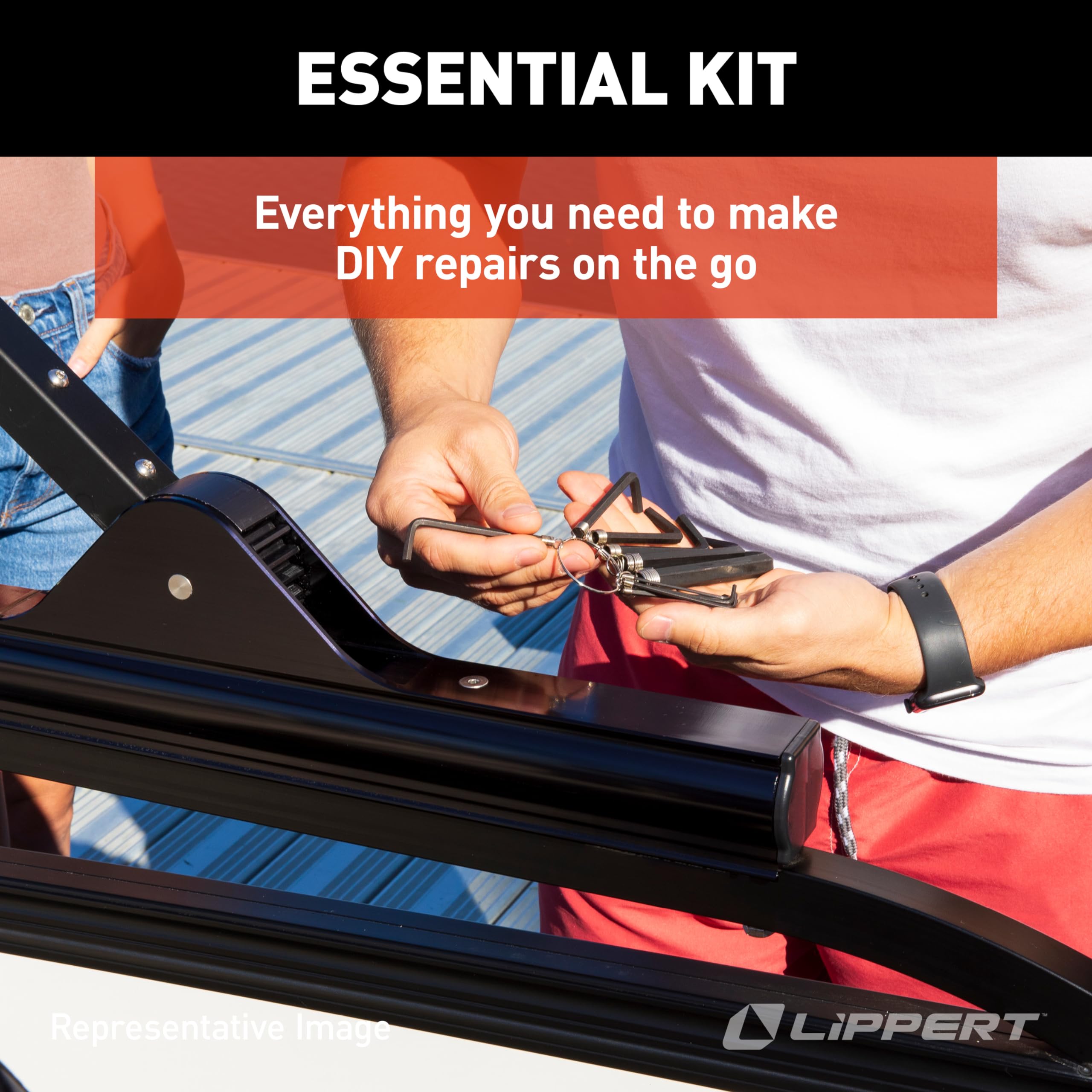Boat Tool Kit Lippert, 435 Piece Tool Set for Boat Repairs, Included Carrying Case, 15 Different Items, Comprehensive Marine Maintenance Bundle - 2023035865
