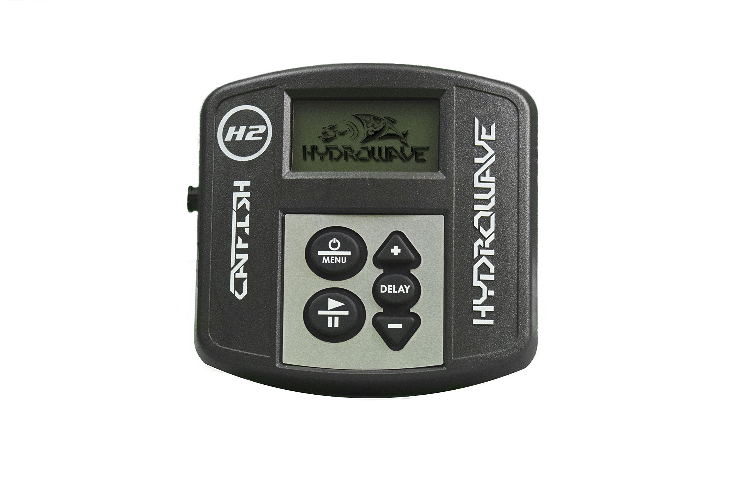 H2 HydroWave Electronic Fishing Call Package for Boats - Catfish Edition - Shock and Water Resistant with 9 Sound Patterns - Attract More Fish and Stimulate a Feeding Frenzy Black