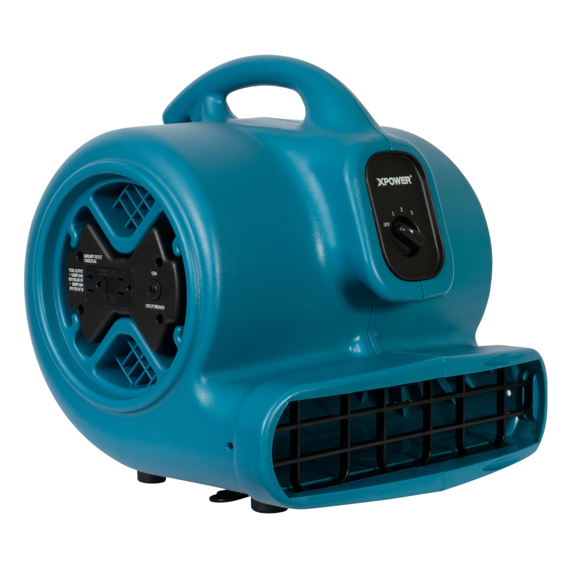 XPOWER 1/3 HP X-600A Pro 2400 CFM Centrifugal Air Mover, Carpet Dryer, Floor Fan, Blower, Daisy Chain, for Water Damage Restoration, Janitorial, Plumbing, Home Use
