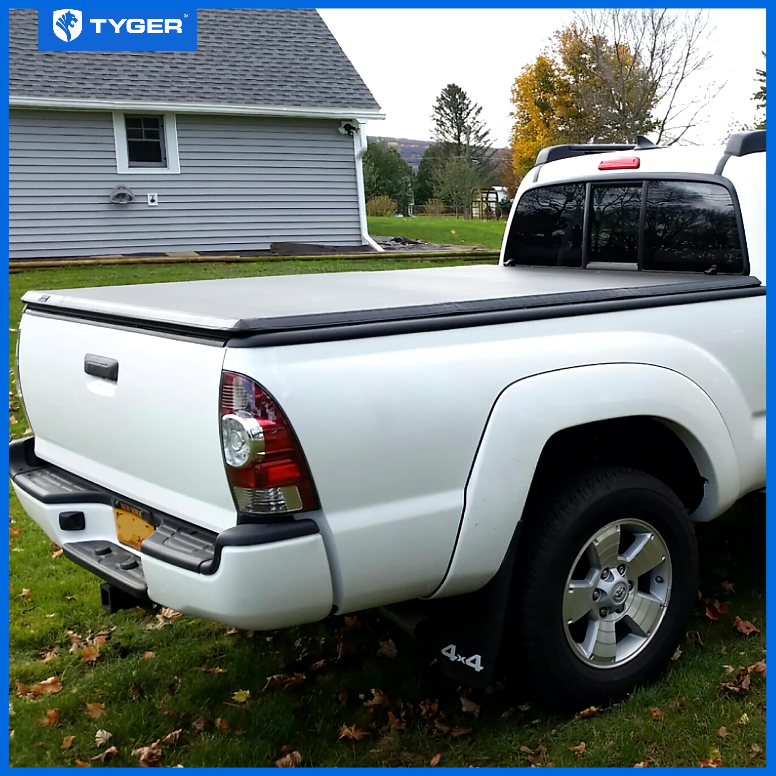 Tyger Auto T3 Soft Tri-Fold Tonneau Cover Truck Bed Compatible with 2005-2015 Toyota Tacoma | Fleetside 6' Bed (73") | TG-BC3T1031, Black