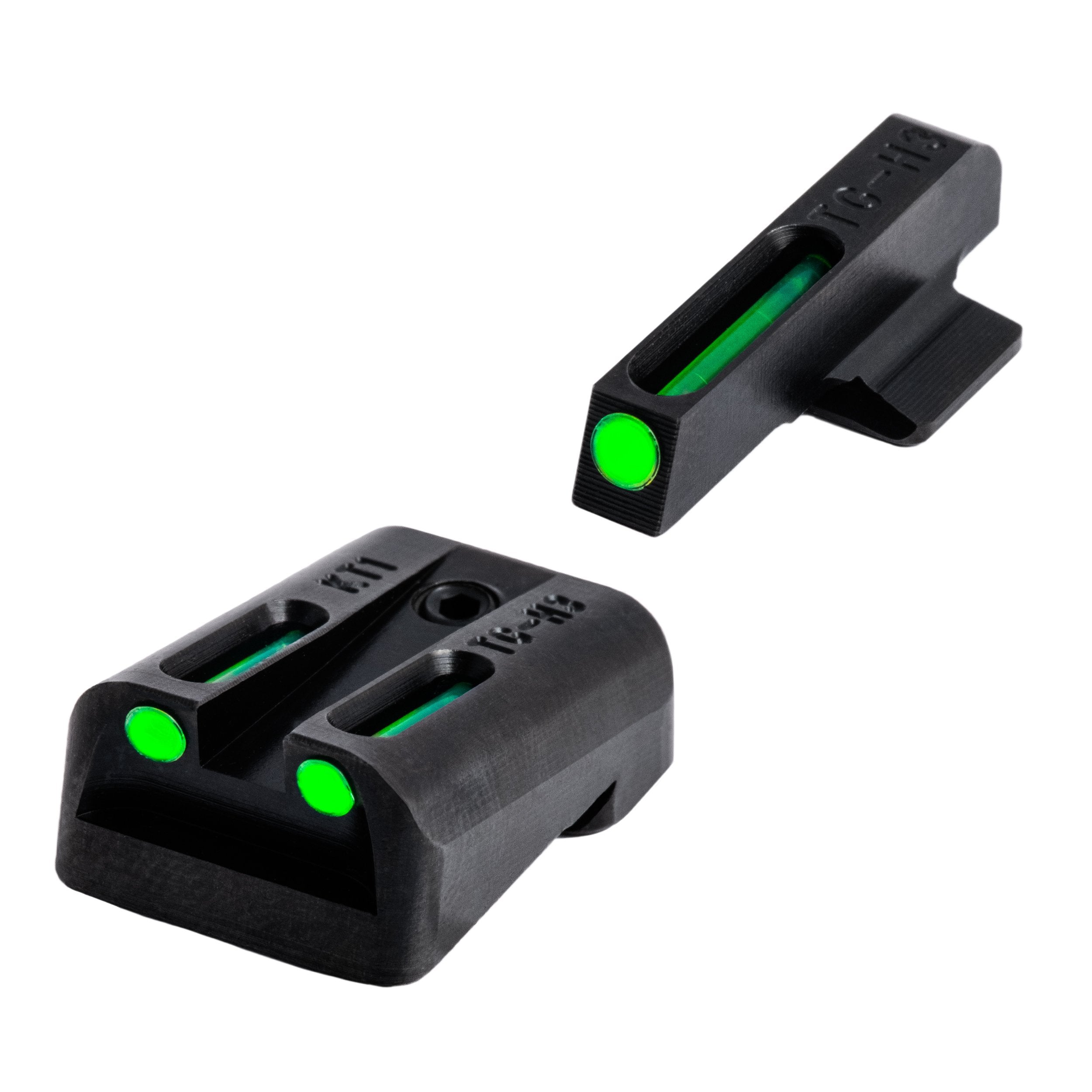 TFO Tritium & Fiber-Optic Sight TRUGLO | Durable Snag-Resistant Green Front & Green Rear Night Sight, Compatible with Kimber 1911 Models with Fixed Rear Sight (Excluding Micro Series)