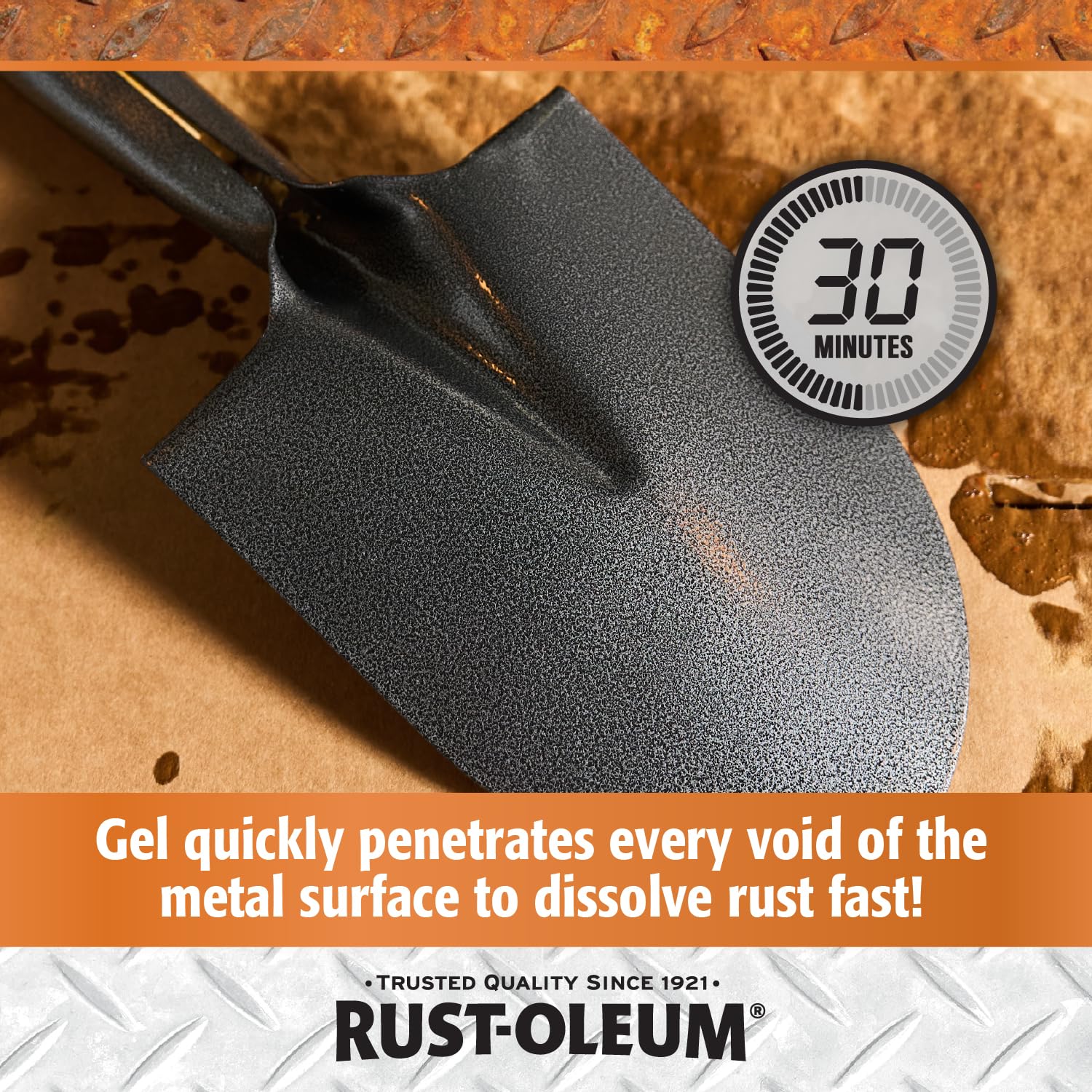 Rust-Oleum Trigger Spray Gel Rust Dissolver | Heavy-Duty Corrosion Remover for Metal Tools, Cars, Bikes, Grills, Bolts, Firearms & More | 32 oz