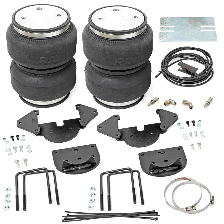 Rough Country Suspension Kit Air Bags for Chevy Silverado & GMC Sierra 1500 (2019-2026) with Stock Lift - Minimizes Trailer Sway, Prevents Bottoming Out