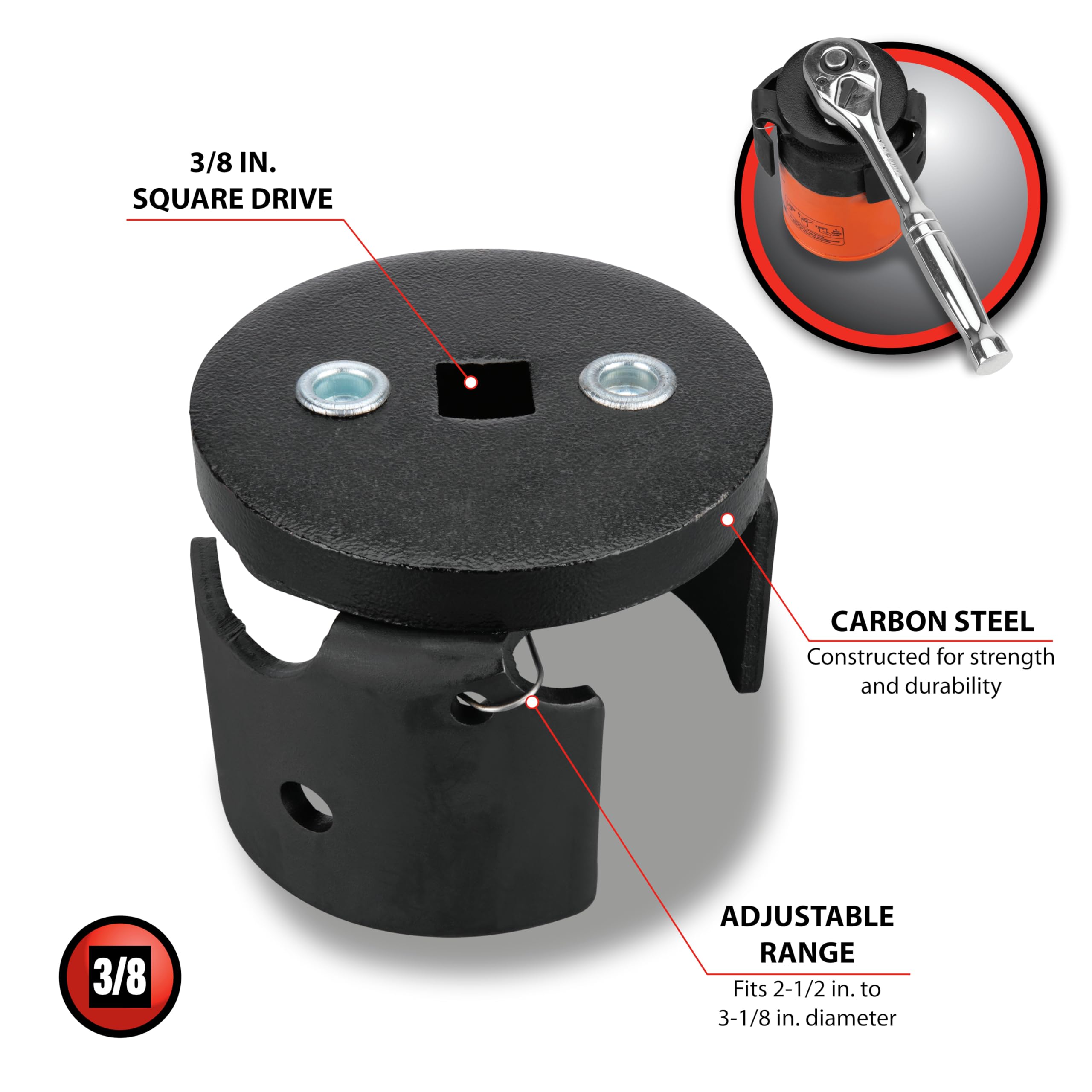 Adjustable Performance Tool C28127 Filter Wrench