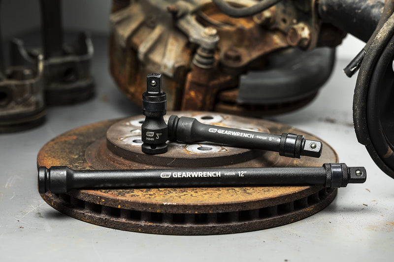 1/2" Drive GEARWRENCH Locking Impact Extension Set Includes 3", 6" & 12" - 84951N 3 Pc.