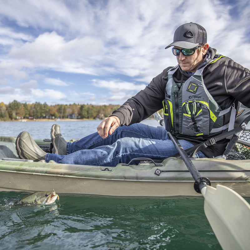 Air Span Onyx Angler Life Jacket, Green, XS/SM