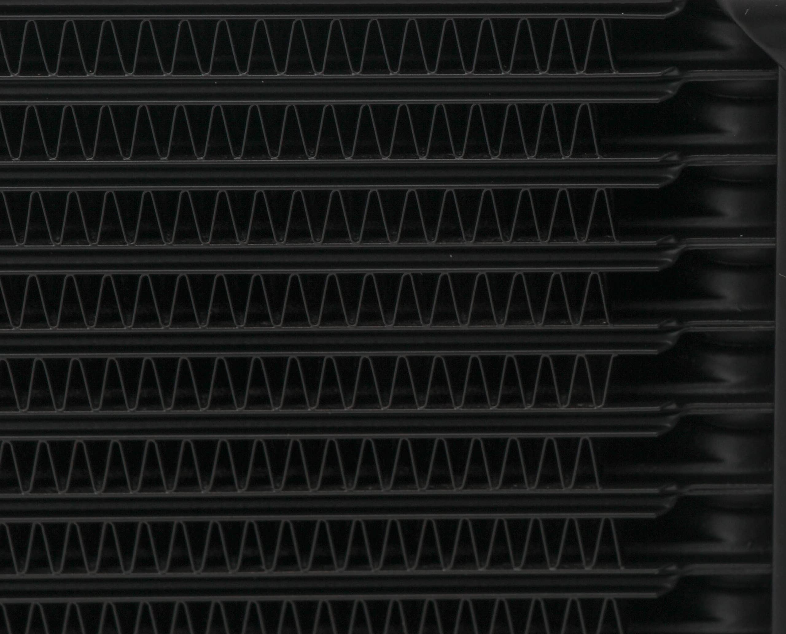 Earl's UltraPro Oil Cooler w/Fan Pack FP434ERL - Black - 34 Rows - Wide Cooler - 10 O-Ring Boss Female Ports