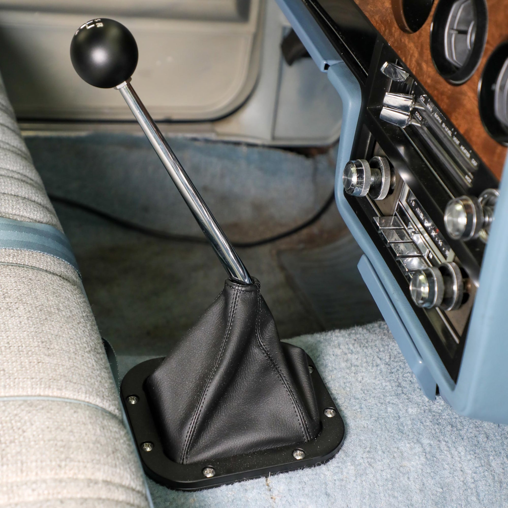 Hurst Shifter Boot and Bezel 115500HST - Rectangular - Black Finish