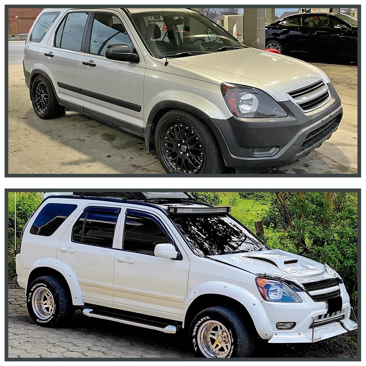 Replacement SPEC-D TUNING Black Headlights Compatible with 2002-2004 Honda CR-V CRV Left + Right Head Lamps Assembly