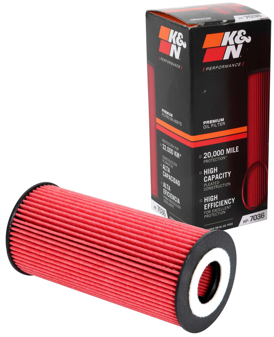 K&N Oil Filter Premium: 20,000 Mile Engine Protection, High Capacity/High Efficiency: Compatible with Select 2009-2016 PORSCHE (Boxster, Cayman), HP-7036