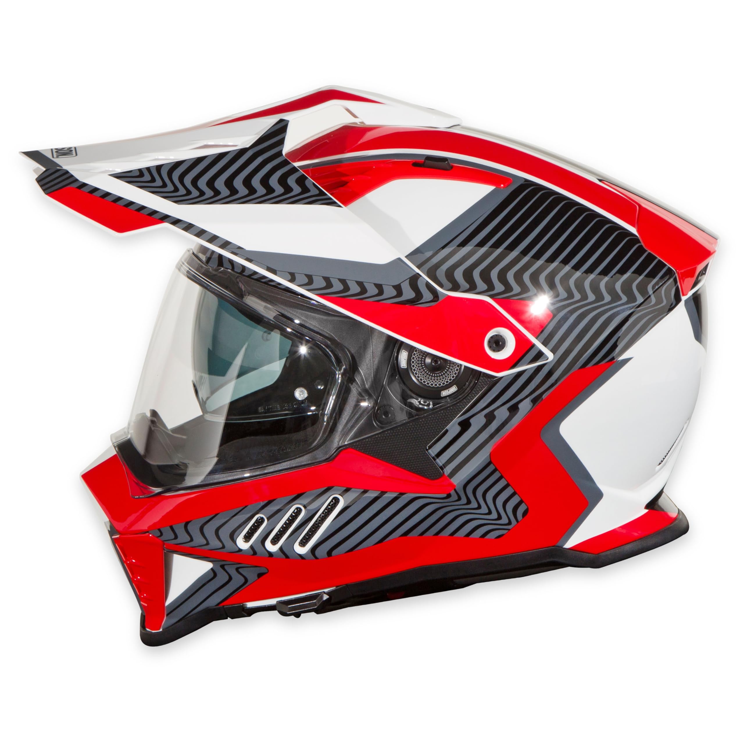 Mojave Red Simpson Xcursion Bandit Motorcycle Helmet - XS | Off Road Dirt Bike UTV Motocross ATV | Full Face | Removable Peak | Clear Pinlock Anti-Fog Visor Shield | DOT ECE Certified (XBMWRGXS)