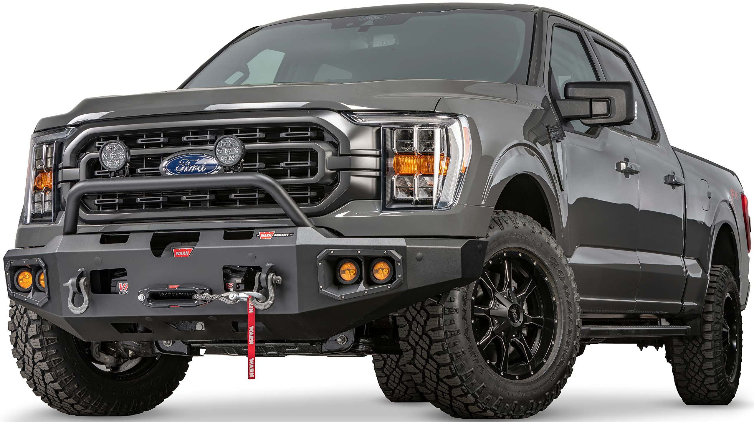 Baja Grille Guard WARN 104825 Tube for Ascent Front Bumpers, Fits: Ford F150, Dodge Ram 1500/2500/3500 (New and Old Style), Chevy Silverado 1500/2500/3500, GMC Sierra 2500/3500
