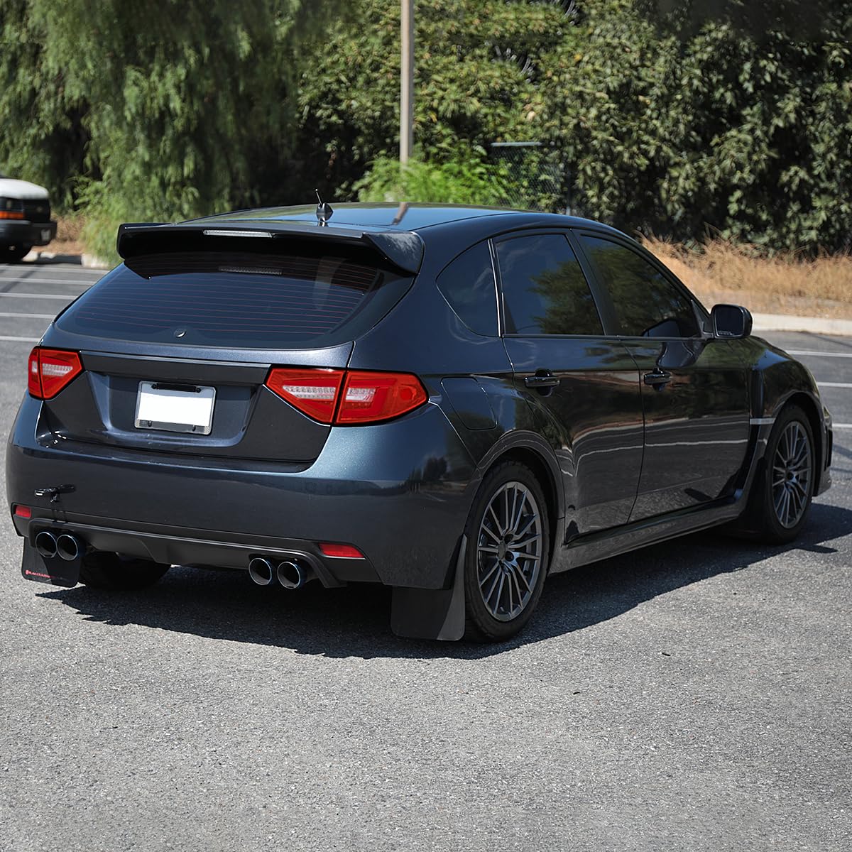Red Sequential Tail Lights w/LED Bar SPEC-D TUNING Compatible with 2008-2011 Subaru Impreza WRX Hatchback, Left + Right Pair Assembly