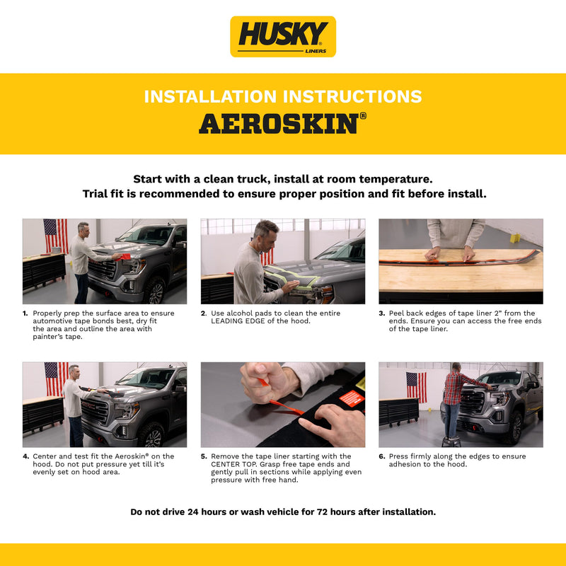 Aeroskin Hood Protector Husky Liners | Fits 2021-2026 Honda Ridgeline; 2022-2026 Honda Passport | Low Profile Deflector/Bug Shield - 1 pc., Smoke | 2842202