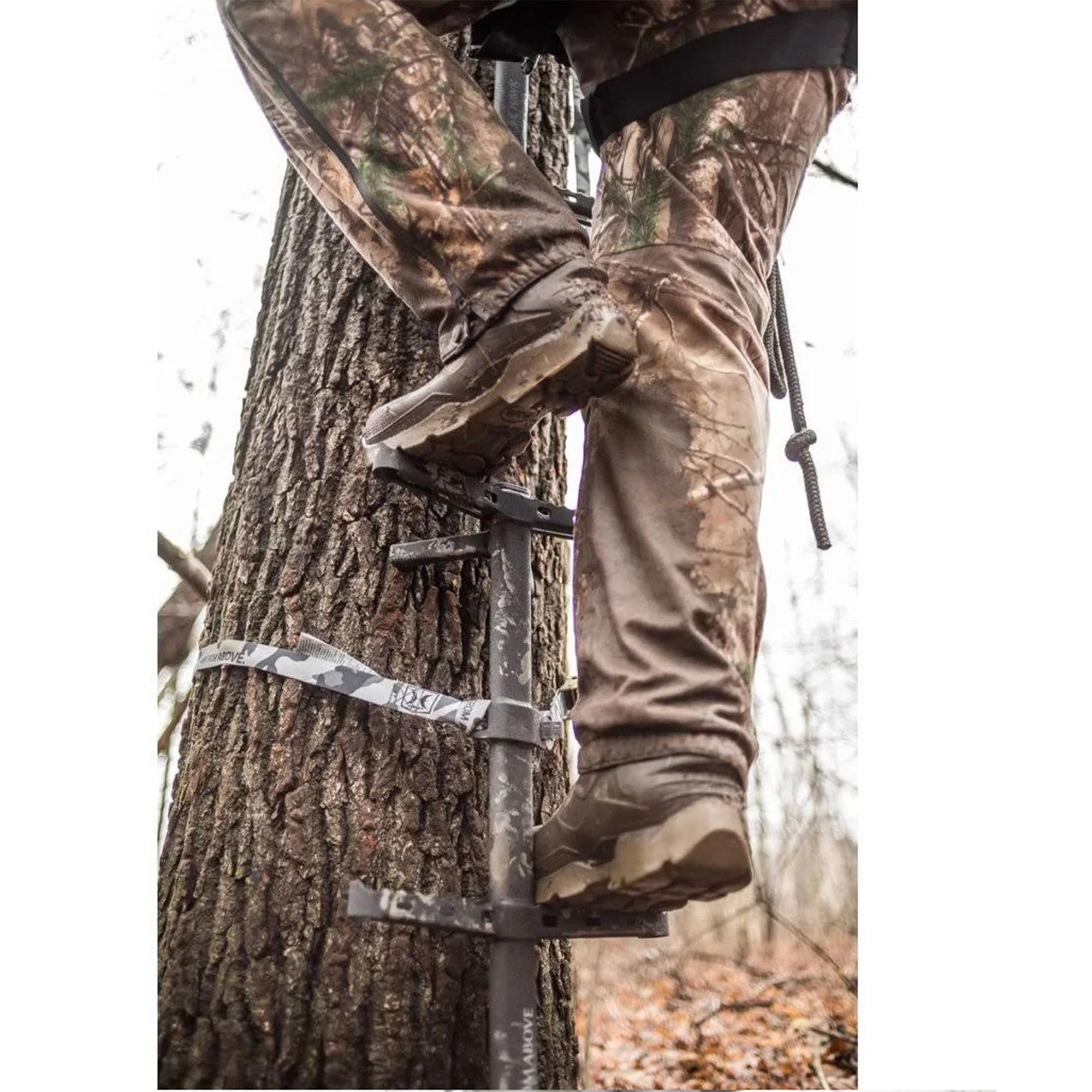 32" Hawk Ranger Traction Climbing Sticks w/Angled Steps, Tree Climbing Hunting Gear Hunting Accessories for Tree Stands, Deer Stands, & Blinds, 3 Pack