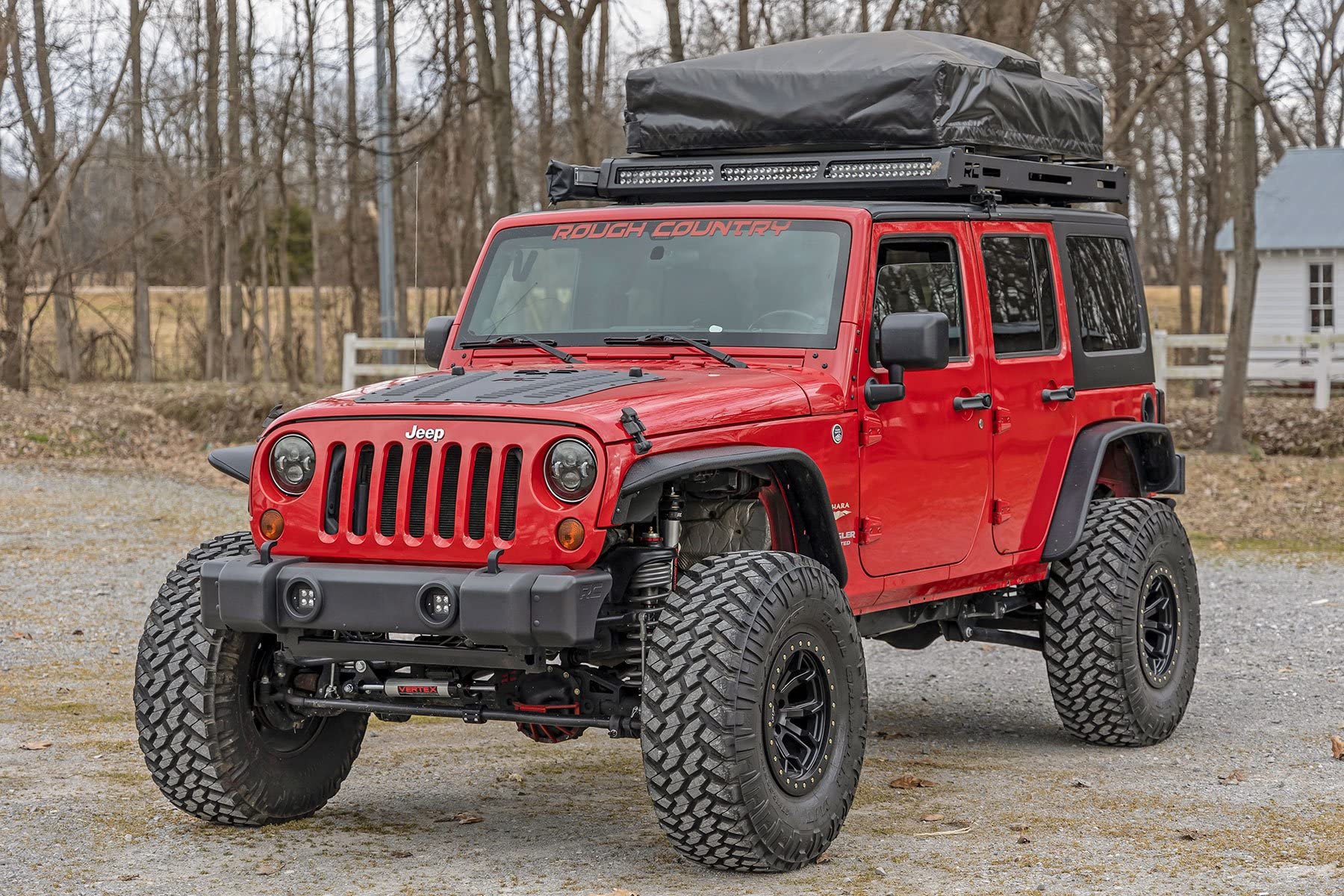 Rough Country Bumper Caps Front for 2007-2018 Jeep Wrangler JK - 1047