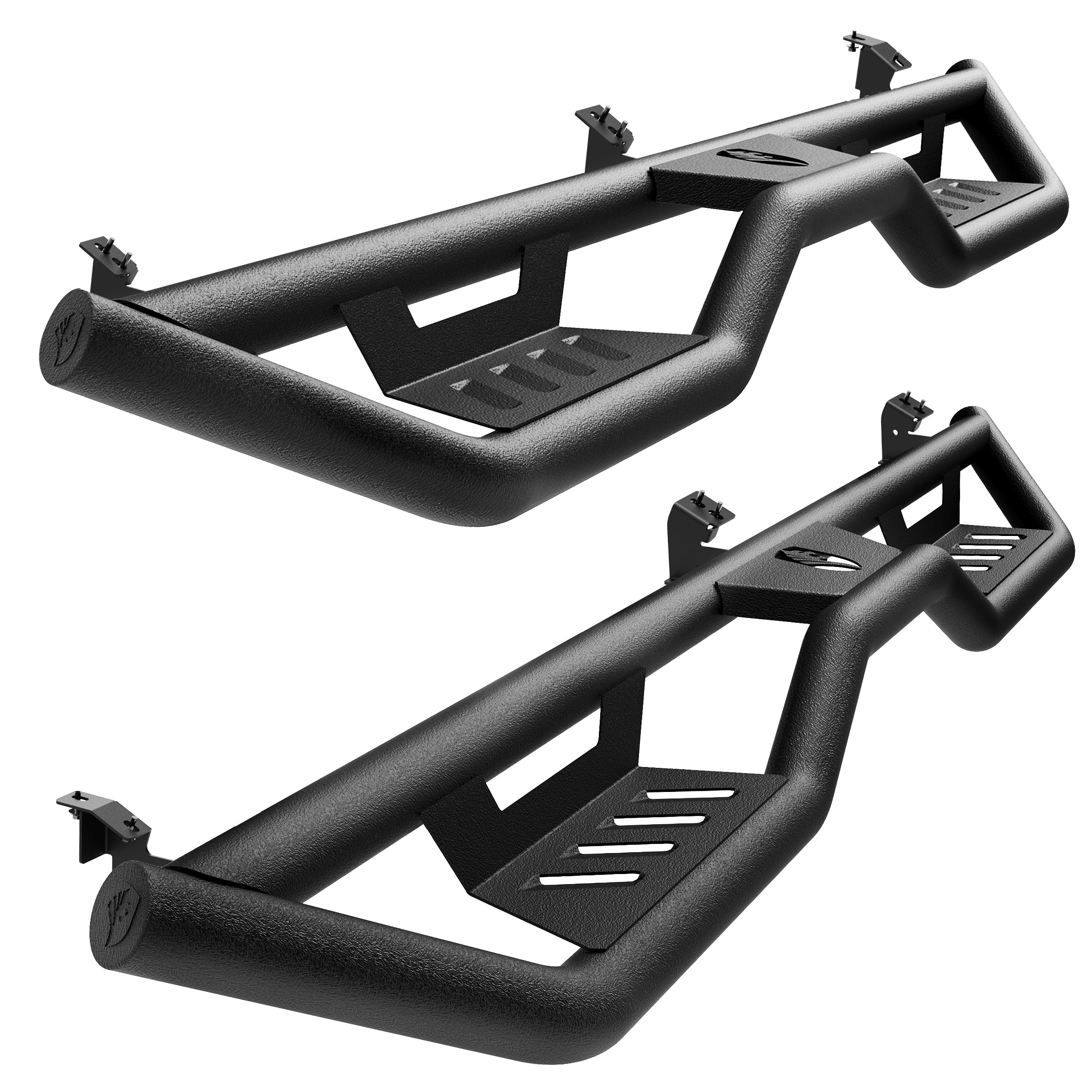 Tyger Auto Kobra Tyger Running Boards Compatible with 2005-2023 Toyota Tacoma | Double Cab | TG-KB2T25005 | Textured Black Drop Step Rail