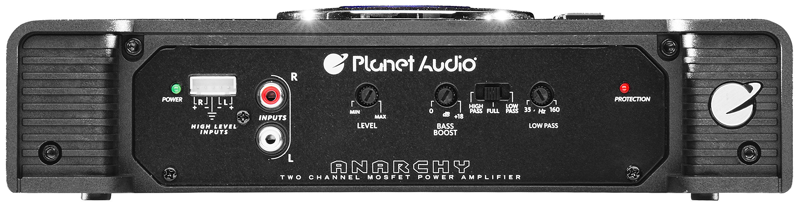Planet Audio 2 Channel Car Amplifier AC600.2 - 600 High Output, Full Range, Class A/B, 2-4 Ohm Stable, Mosfet Power Supply, Bridgeable