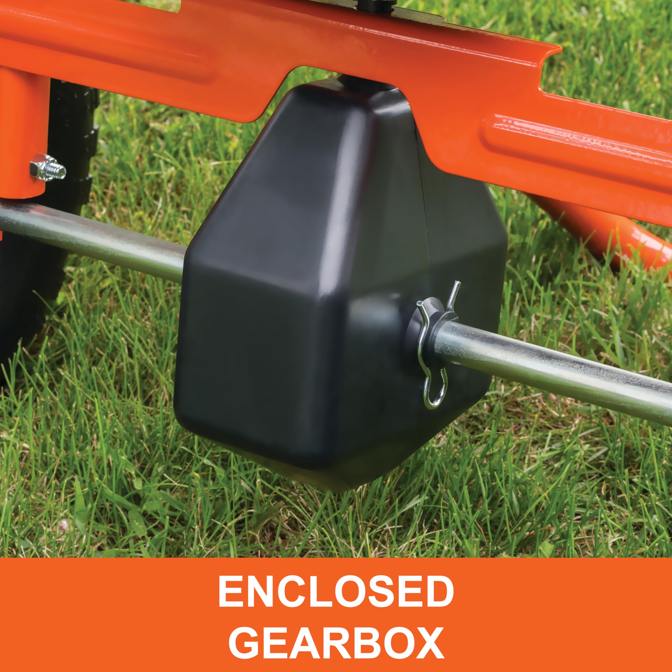 Push Agri-Fab 45-0614 130 lb. Lawn & Garden Broadcast Spreader for Seed,Fertilizer,Salt,Ice Melt; Walk Behind with Easy to use Flow Control Lever
