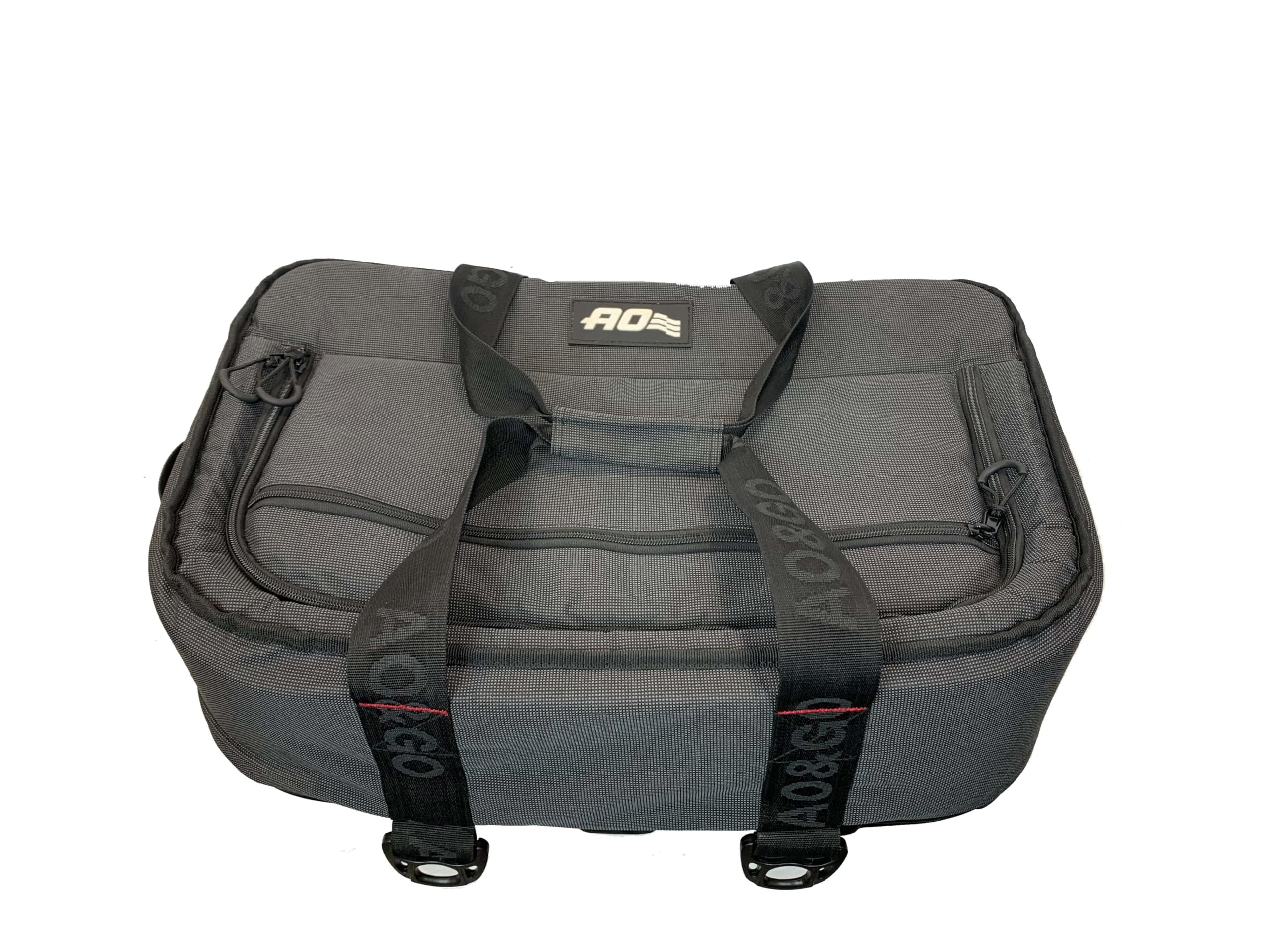 AO Coolers Cooler Stow N' Go, Low-Profile, Leakproof with High-Density Insulation, Holds Ice for 24 Hours, Ballistic Nylon, Charcoal/Black, 38 Pack
