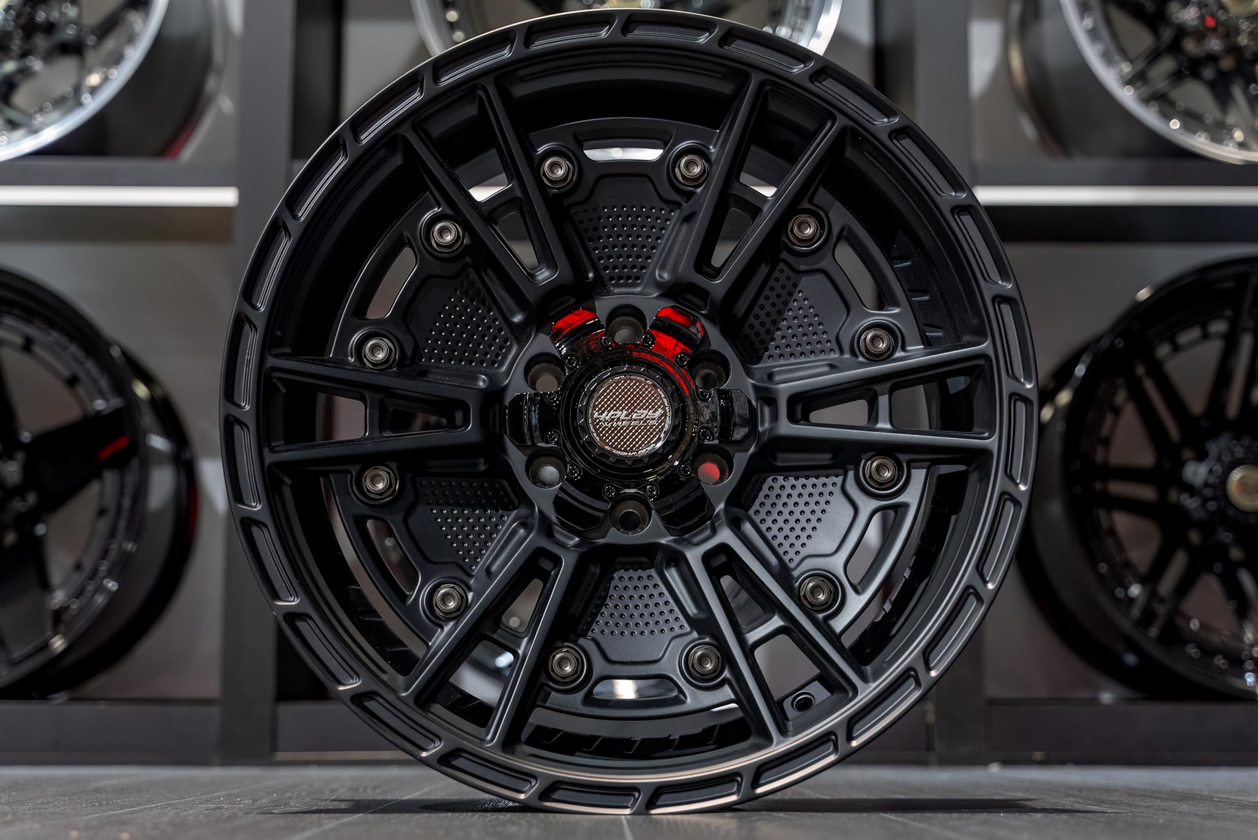 4PLAY 4PS01 Wheels 18 Inch Rim Fits 6x135 & 6x139.7 18x9 Satin Black (1)