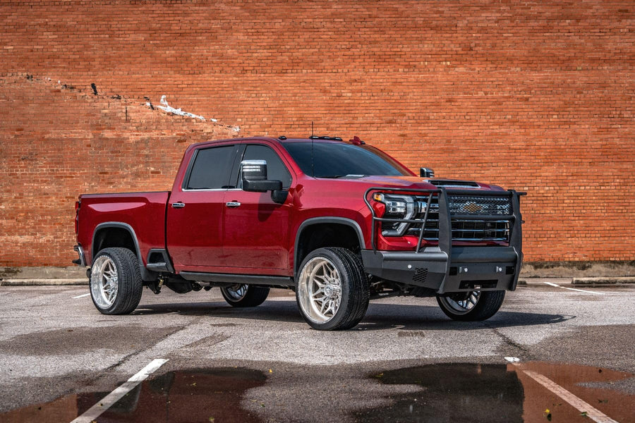 Vaquero Road Armor 3242VF6B Front Non-Winch Bumper Full Guard - Texture Black - Compatible with: 2024-2025 Chevy 2500 3500