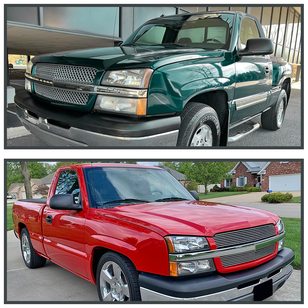 Power Heated Side Mirrors Spec-D Tuning Compatible with 2003-2006 Chevy Silverado, Left+Right Pair