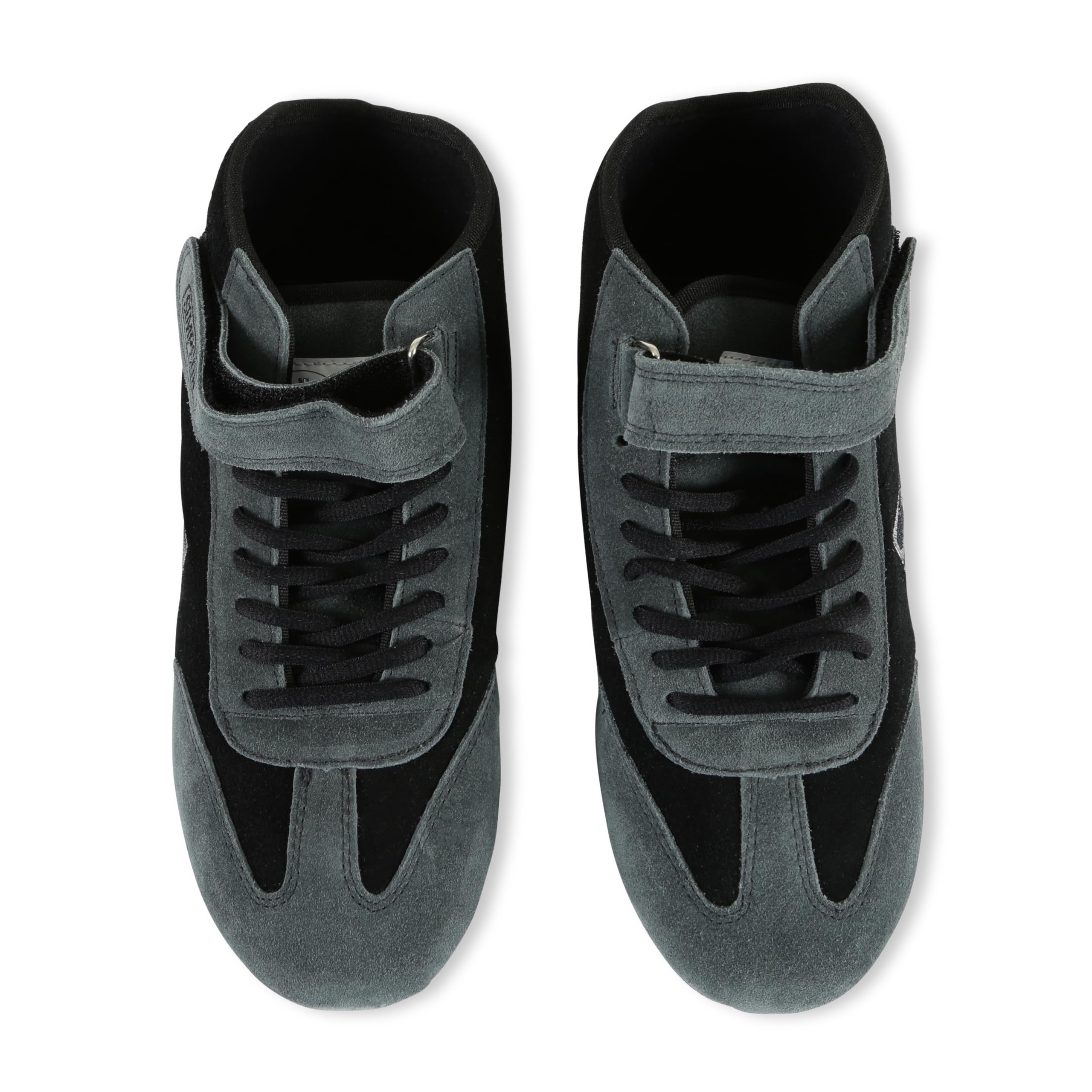 SIMPSON SAFETY MT105BK - Driving Shoe Fusion - Mid-Top - SFI 3.3/5 - Suede Outer - Nomex Inner - Black/Gray - 10.5 Mens / 12 Womens - Pair
