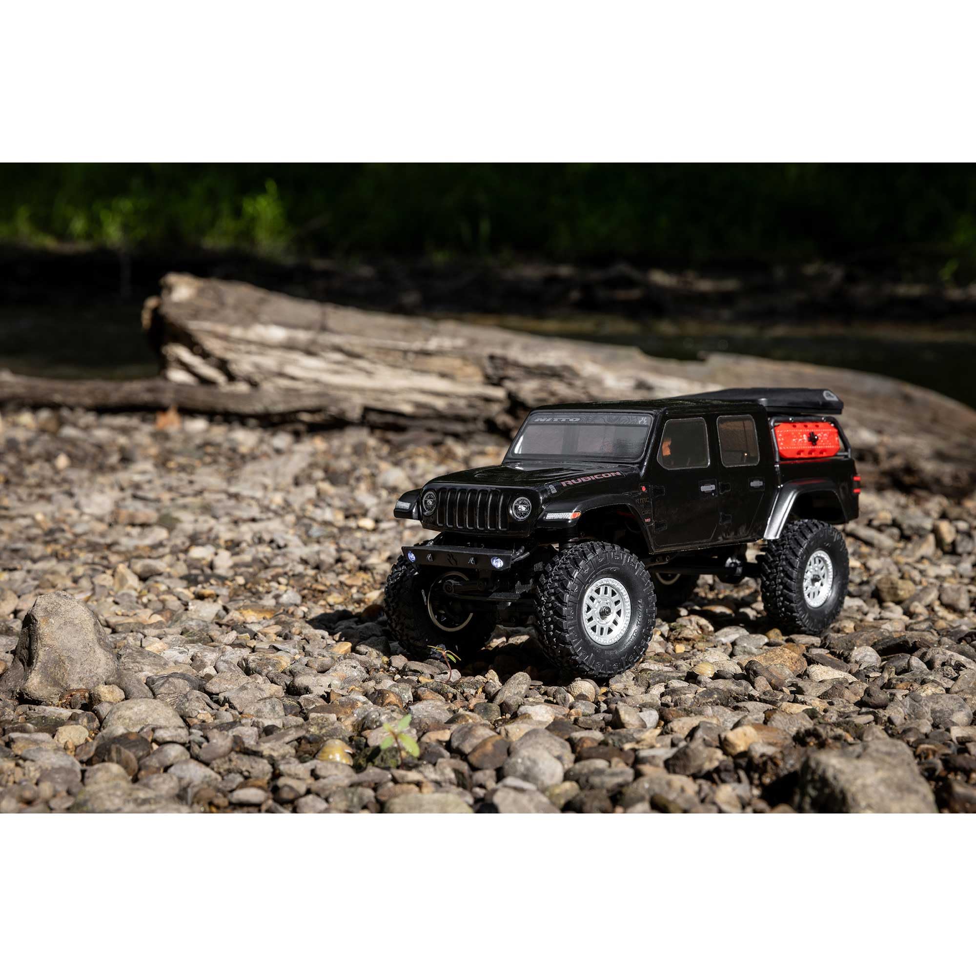 Axial SCX24 RC Truck Jeep Gladiator 4 Wheel Drive Rock Crawler Brushed RTR (Nothing Needed to Complete Ready-to-Run), Black, AXI00005V2T5, Remote Control Car, RC Car, RC Crawler