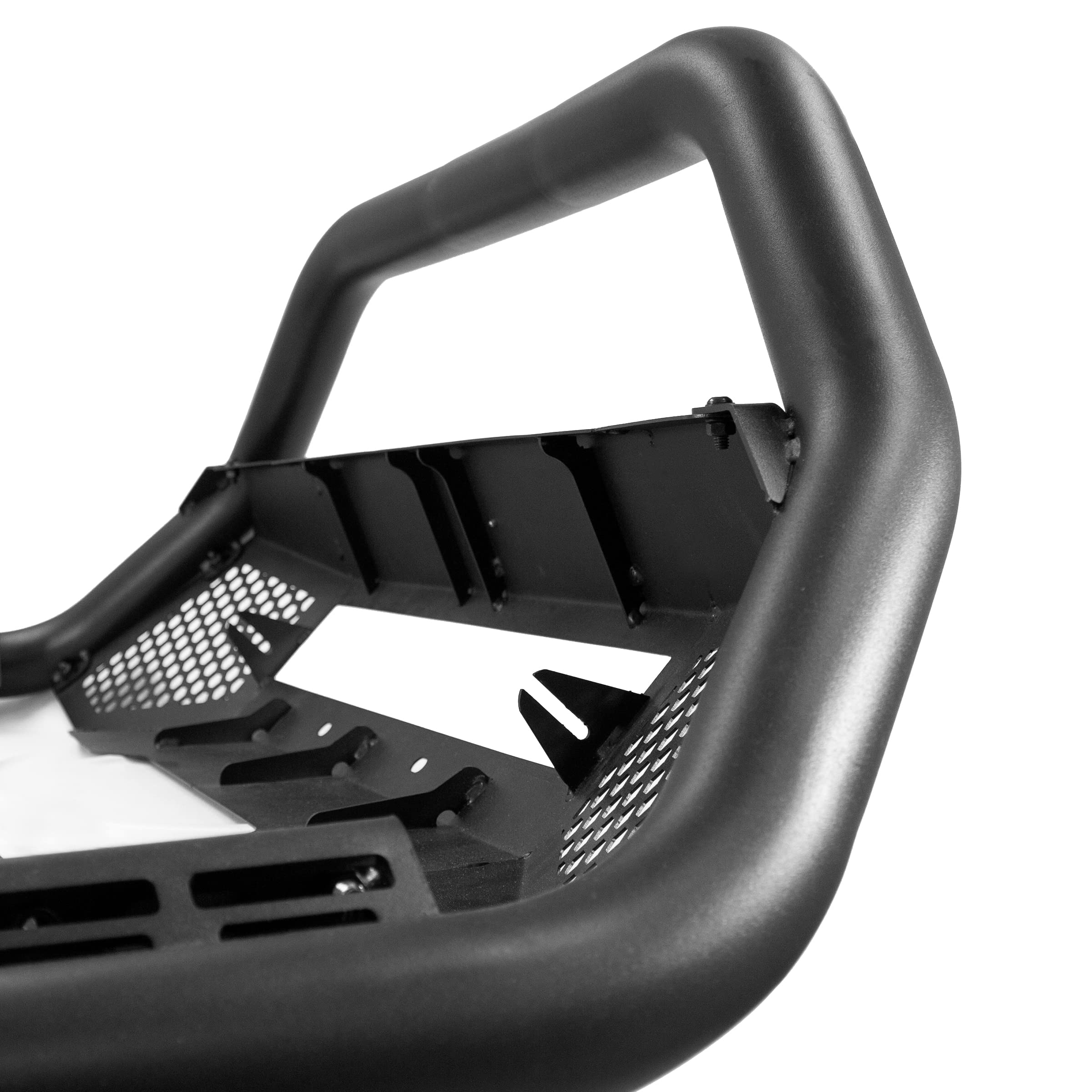 RC4 Bull Bar Go Rhino w/ Hole for 20" Single Row LED Light Bar & Mounting Brackets | Mild Steel, Textured Black | 548960T | Fits 2011 - 2016 Ford F-250, F-350, F-450 Super Duty
