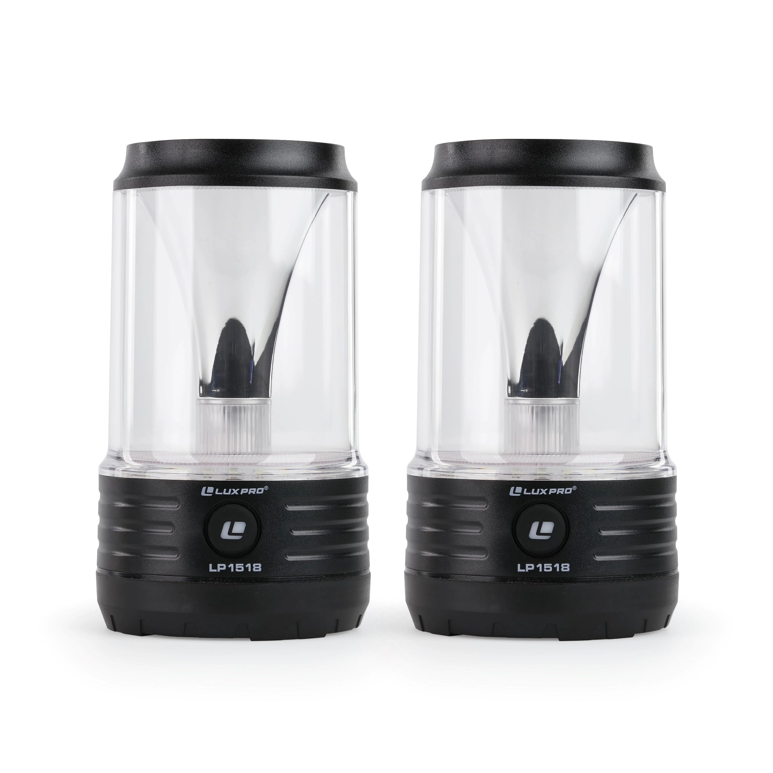 LP1518 LUXPRO Warm & Bright LED Lantern - Electric Lantern for Camping & Outdoor Use - Maximum Run Time of 16 Hours - 2 Pack