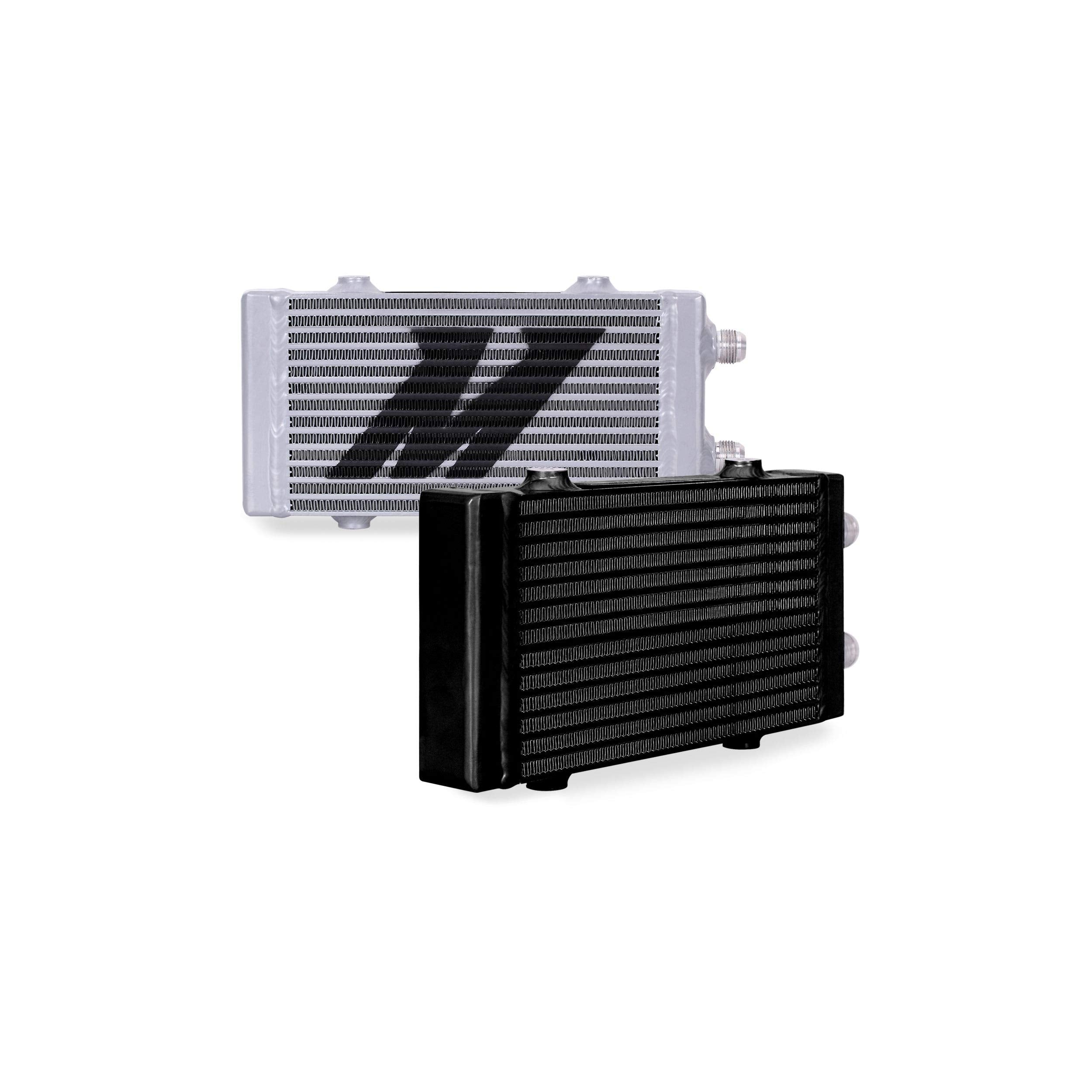Mishimoto Dual Pass Universal Bar & Plate Oil Cooler Heat Exchanger, Small, Silver
