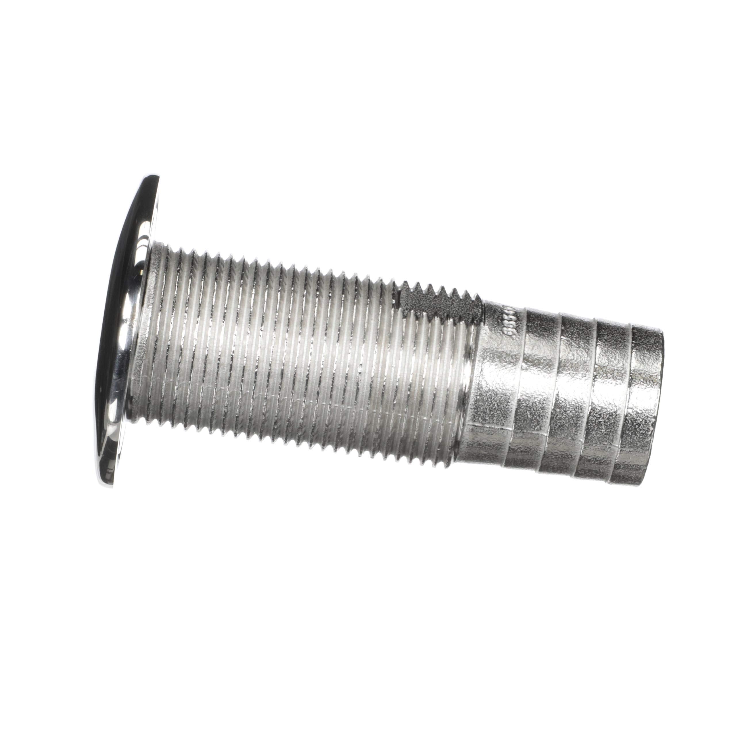 Attwood Barbed Stainless Steel Standard Length Thru-Hull, 5/8-Inch