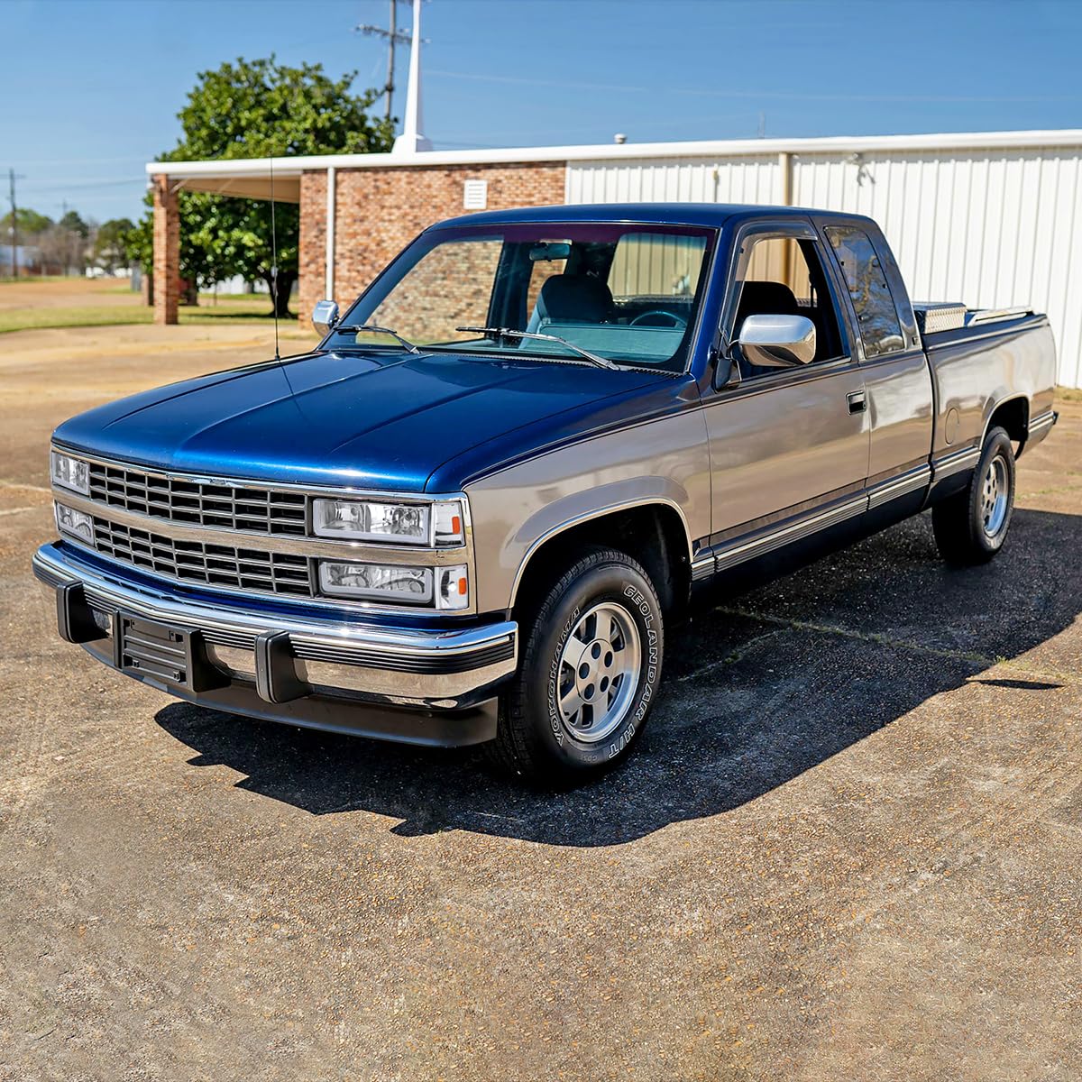 LED Tube Headlights + Bumper Lights + Corner Lights SPEC-D TUNING Compatible with 1988-1993 Chevy GMC C10 C/K Suburban, Left + Right Pair Headlamps Assembly