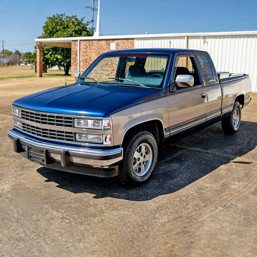 LED Tube Headlights + Bumper Lights + Corner Lights SPEC-D TUNING Compatible with 1988-1993 Chevy GMC C10 C/K Suburban, Left + Right Pair Headlamps Assembly
