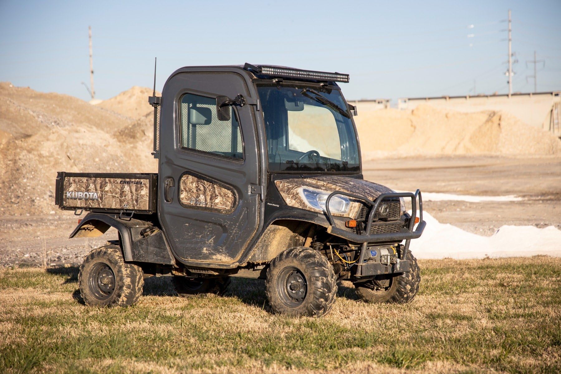 Rough Country 50" LED Light Bar Kit for Kubota RTV-X900/RTV-X1100-50-in Black Series, Amber DRL