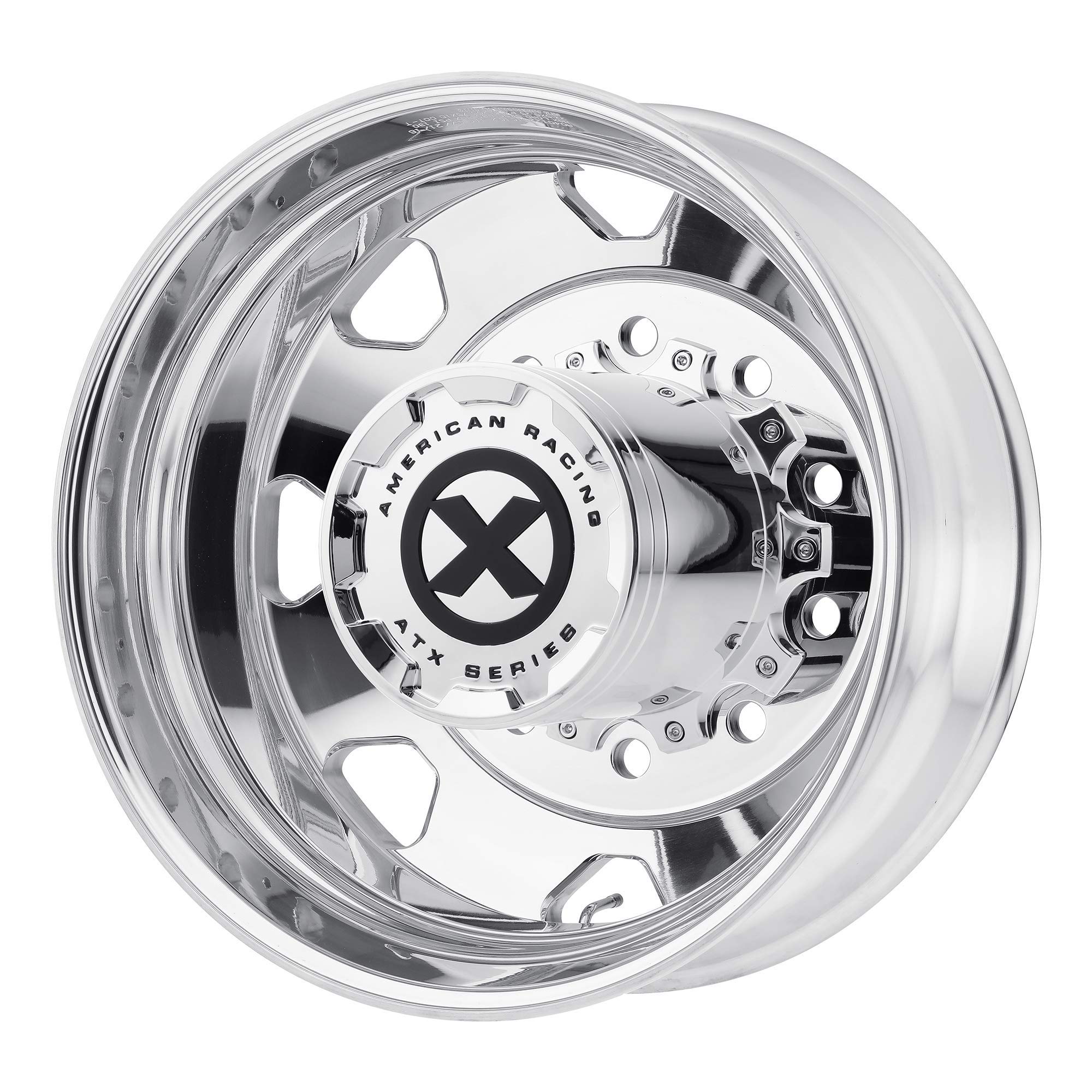 OCTANE ATX AO401 Polished Wheel with Aluminum (22.5 x 8.25 inches /10 x 285 mm, -168 mm Offset)