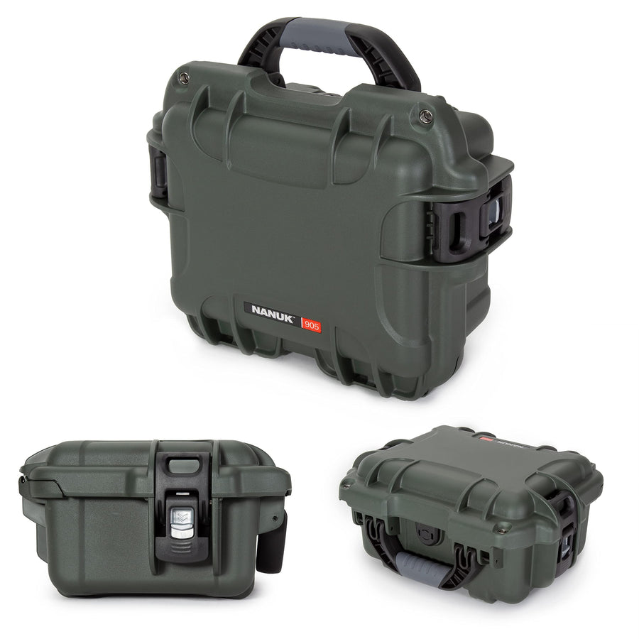 Waterproof Nanuk 905 Hard Case with Foam Insert - Olive (905-1006)
