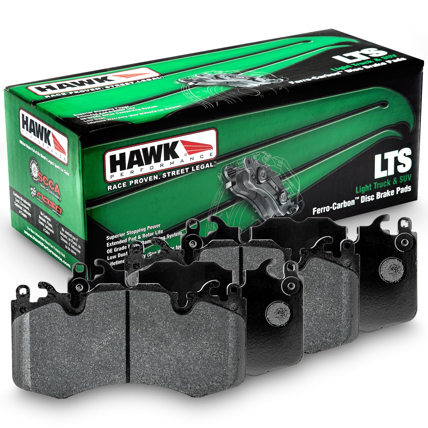 Hawk Performance LTS HB685Y.610 Light Truck and SUV Street Brake Pads