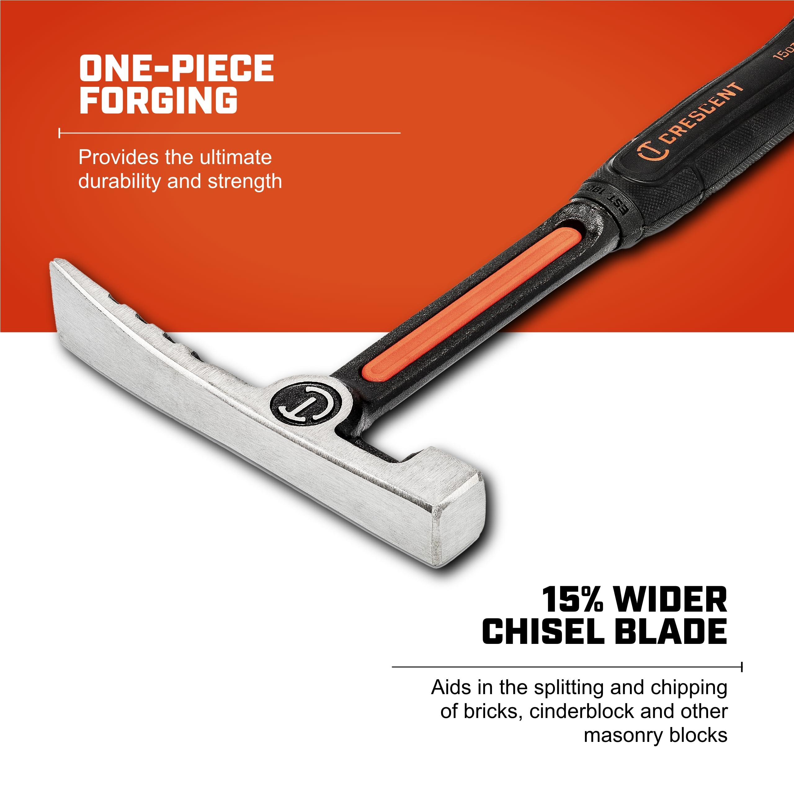 Crescent 15 Oz. Steel Brick Hammer - Crescent (CHSBK15)