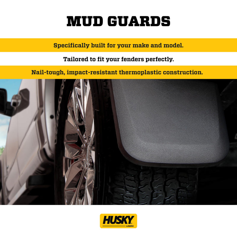 Rear Mud Guards - Husky Liners | 2017 - 2020 Ford F-150 Raptor, Rear Set - Black, 2 Pc. | 59491