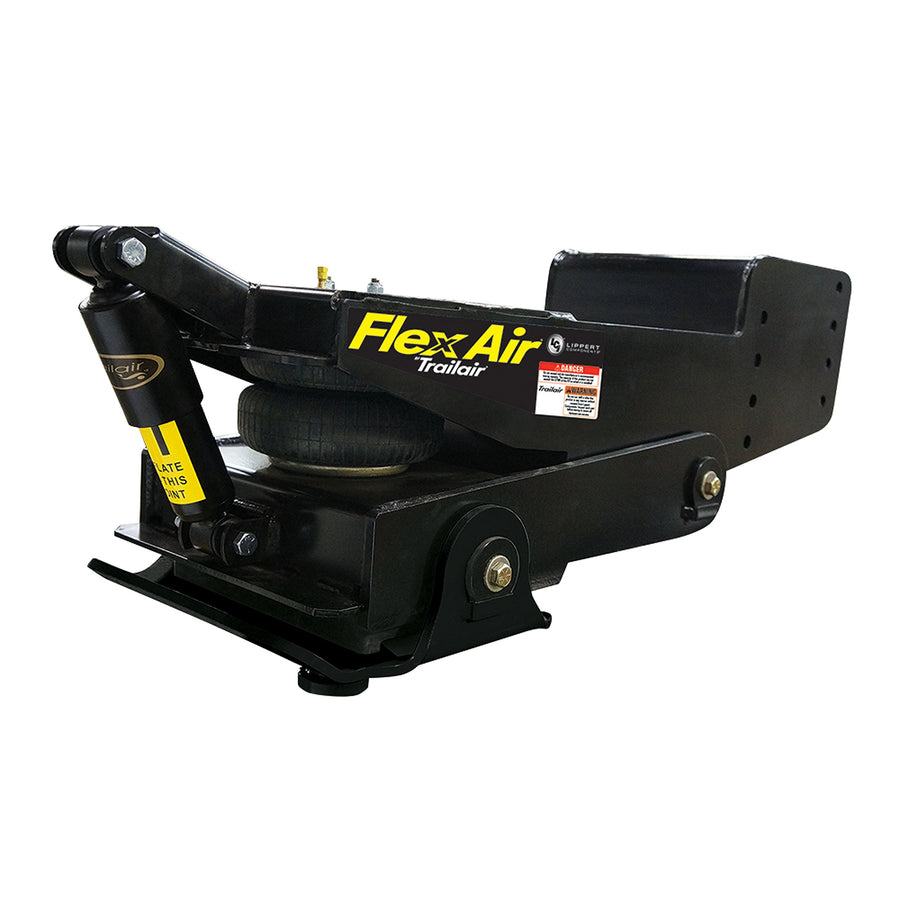 Lippert Components L05 CURT Air Ride 18K Fifth Wheel Pin Box – Internal Airbag with Built-In Strut Reduces Chucking, Jarring, Bounching; 18,000 lb. Rating.; Black Powder Coat Finish – 328492